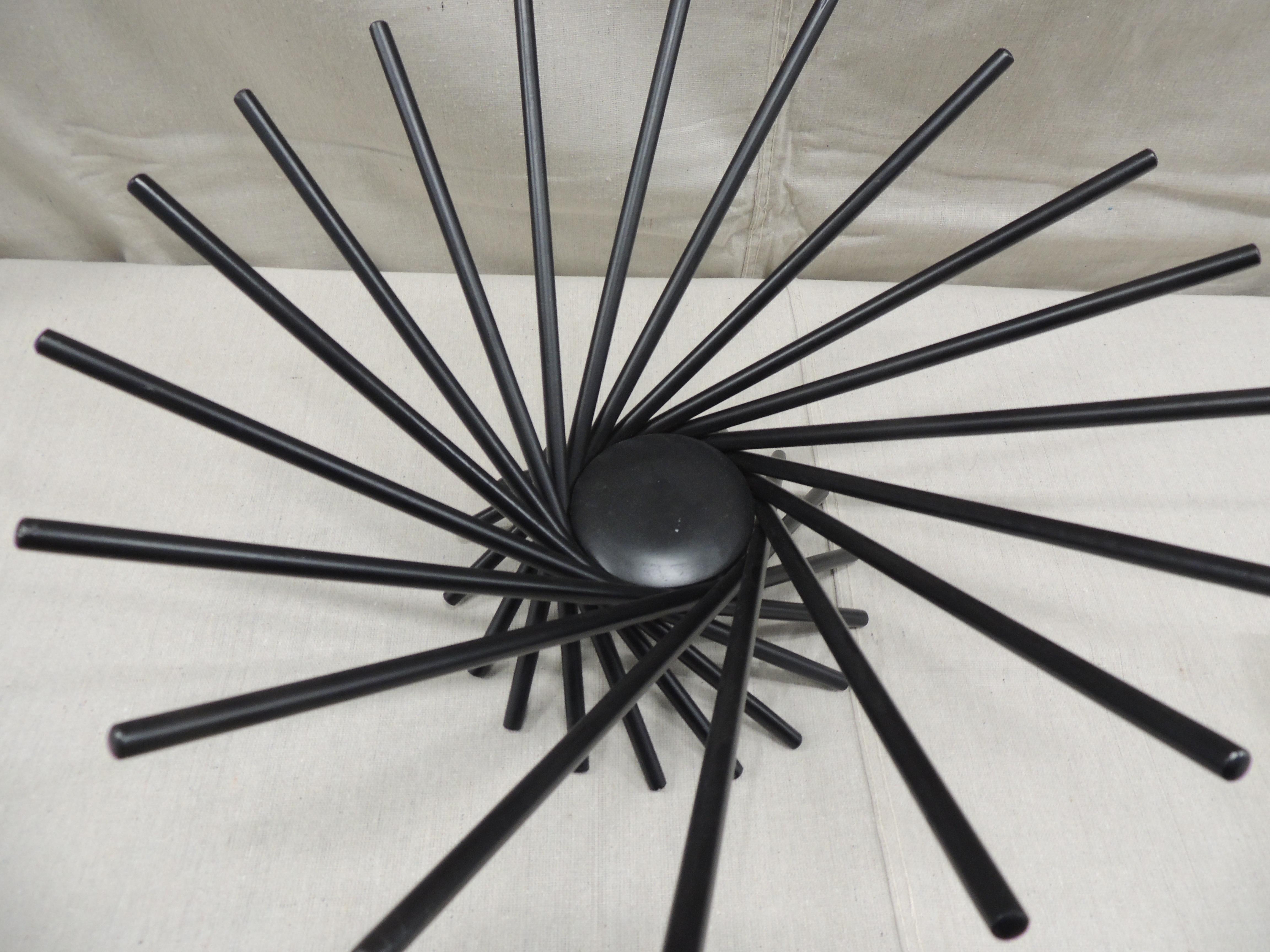 Black Satellite Articulated Wood Fruit Bowl by Carlo Contin X MoMa