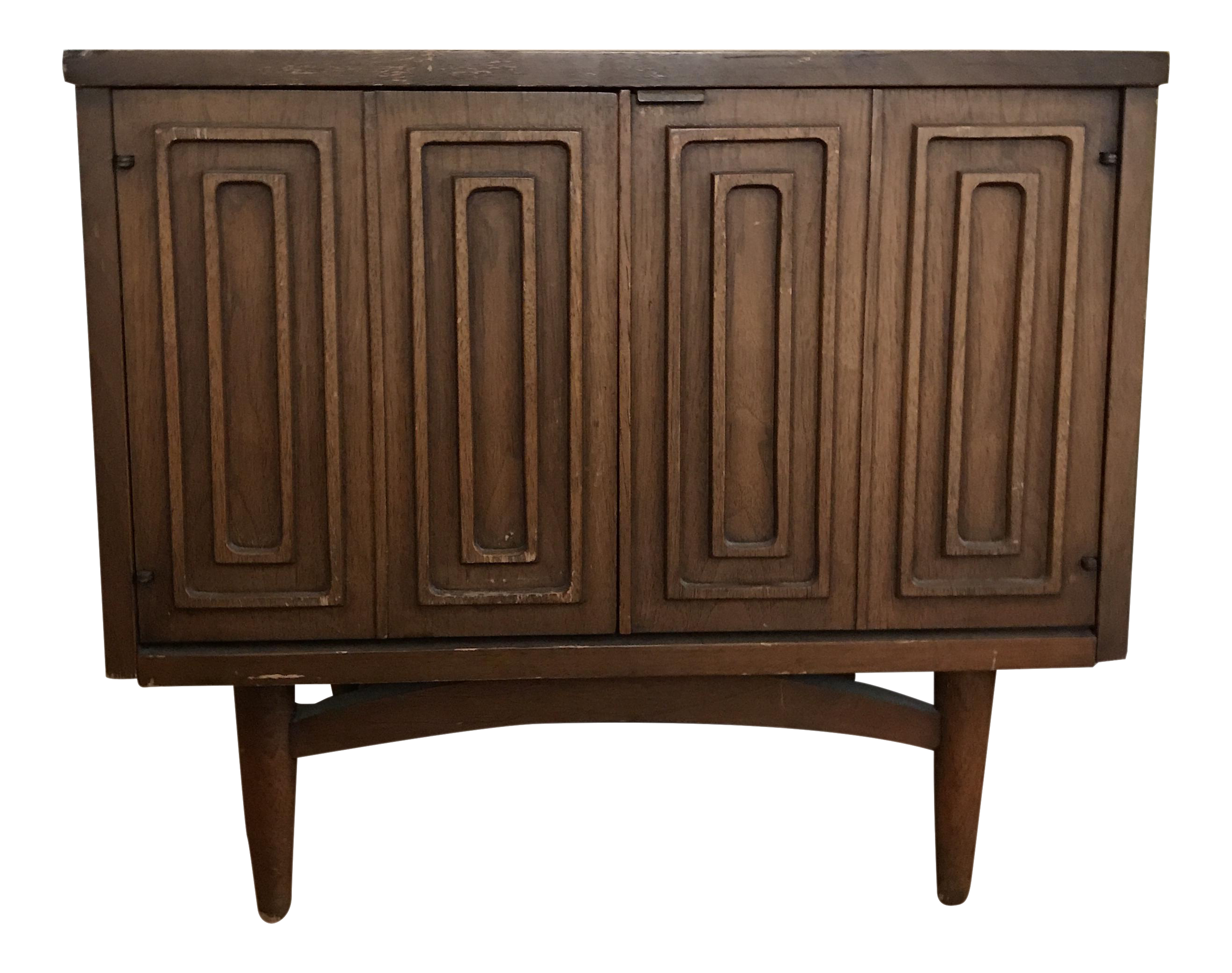 MidCentury Wood Side Table Chairish