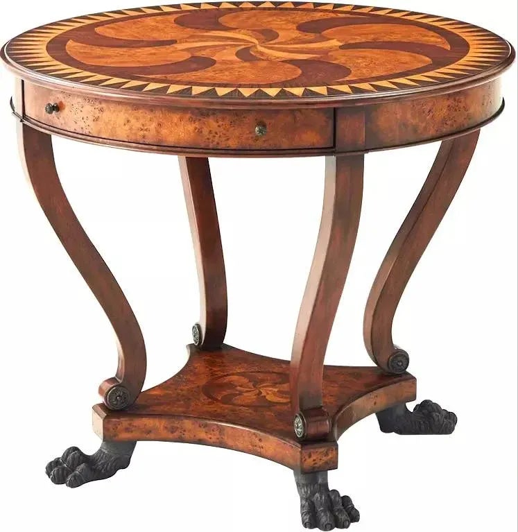 Theodore Alexander Center Table Swirling Teardrops | Chairish