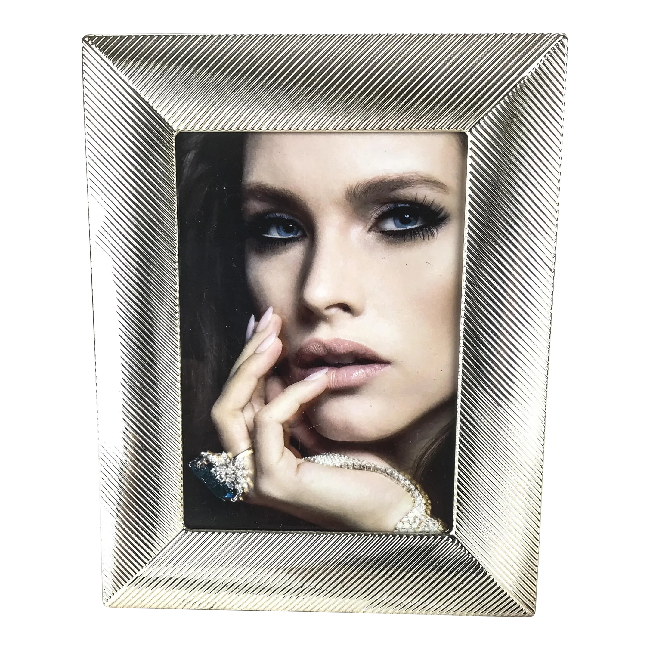 Silver Tone Sheffield Hollywood Glam Vintage Frame 5 X 7