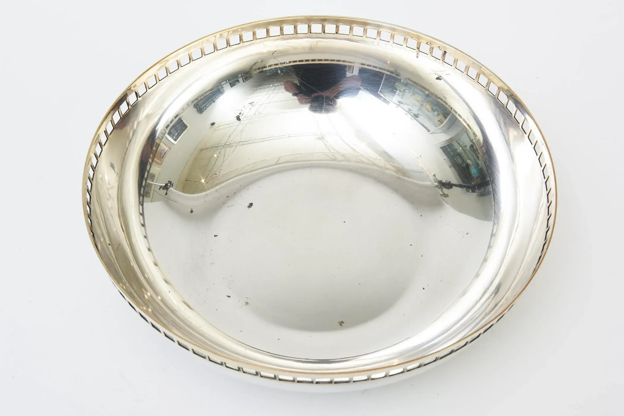 Vintage Richard Meier Swid Powell Skyscraper Silver Plate Large