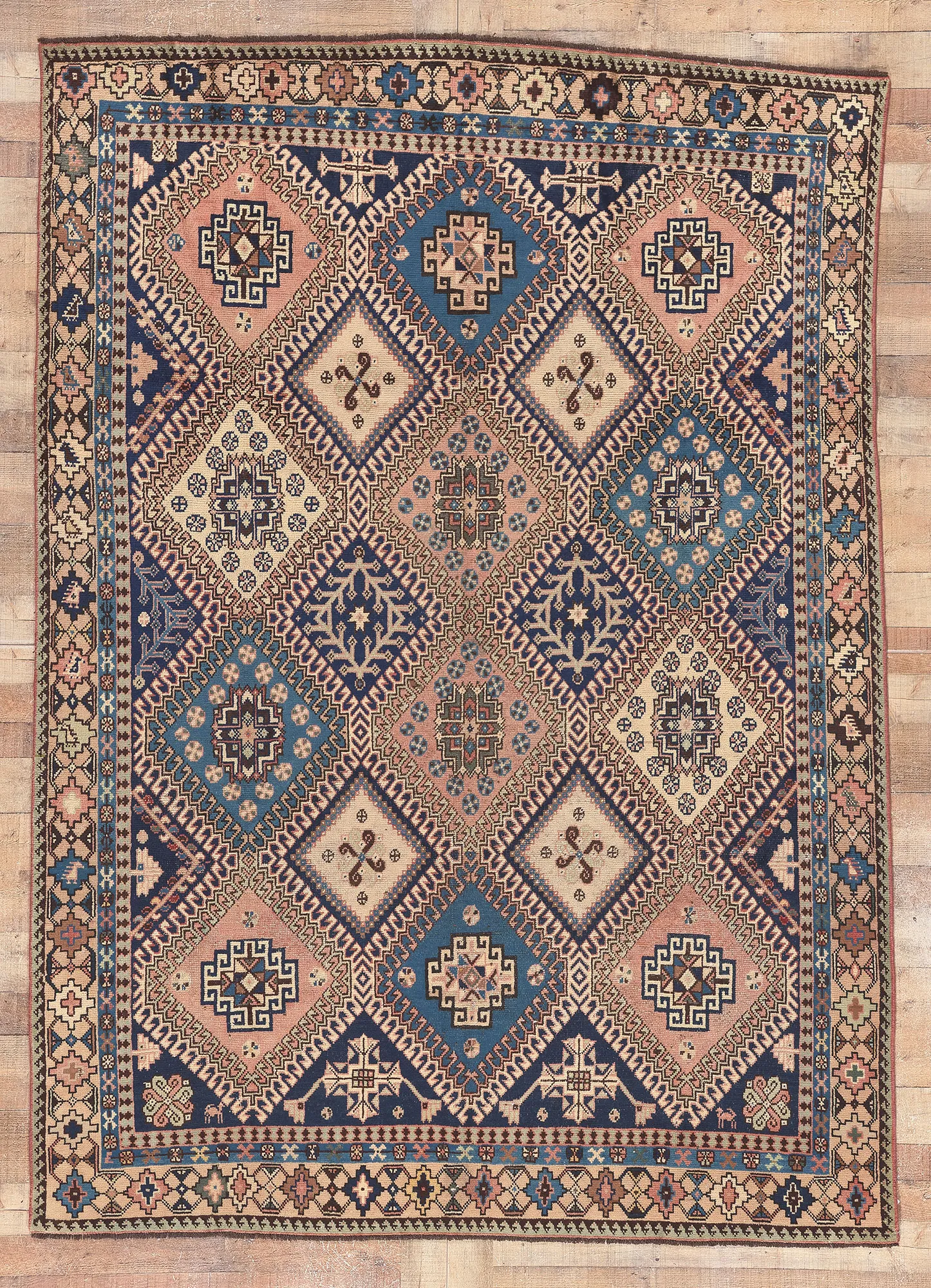 Antique Persian Shiraz Rug - 06'05 X 08'11 | Chairish