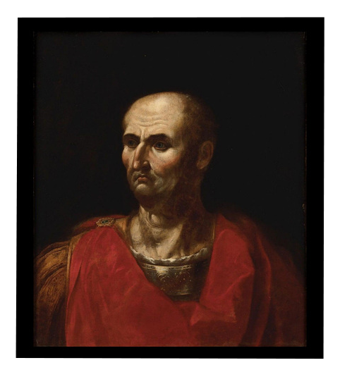 Italian School Artist, Portrait of Emperor Vespasian, 17th Century, Oil ...