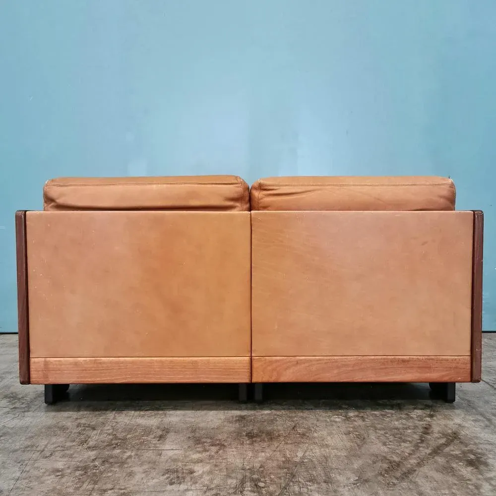 Leather Model 920 2-Seater Sofa by Tobia & Afra Scarpa for Cassina