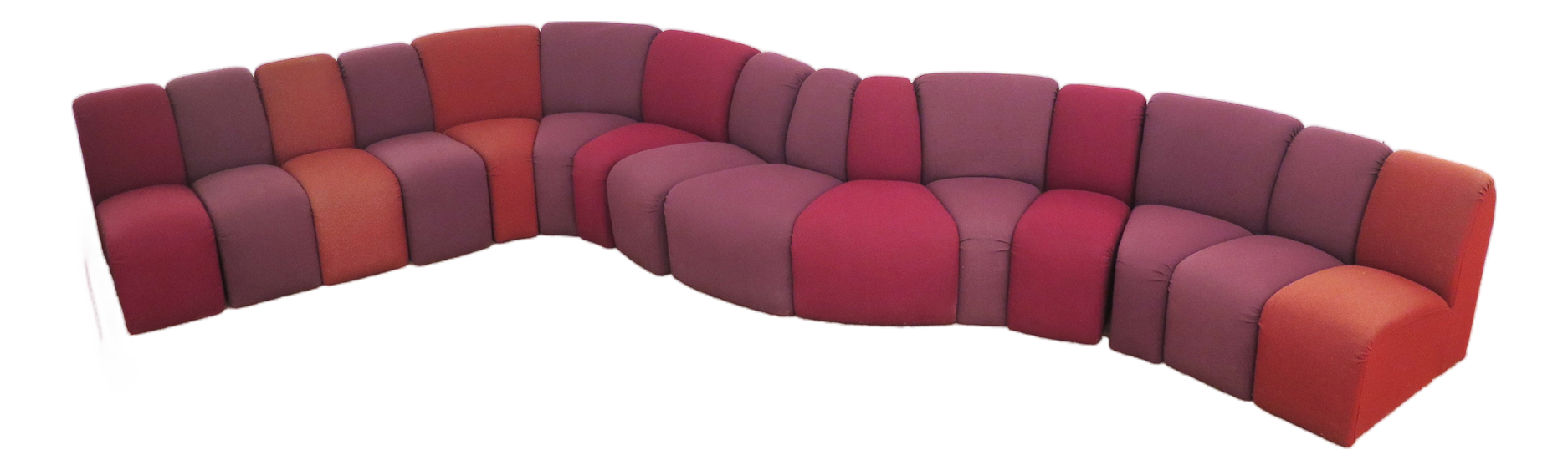 Mississippi Lounge Sofa by the Artifort Group for Artifort, 1970s, Set of 15