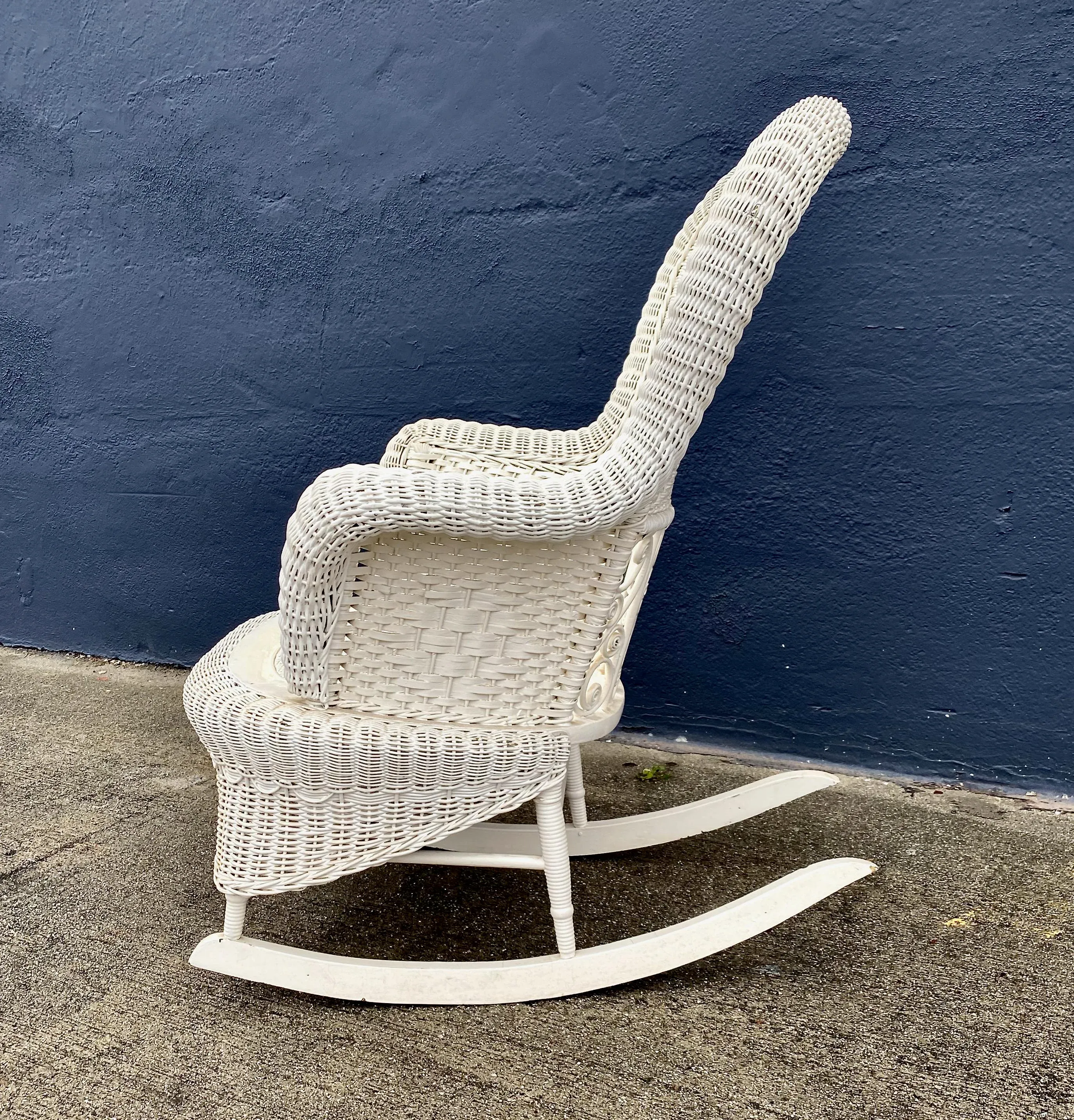 Victorian wicker rocking chair sales