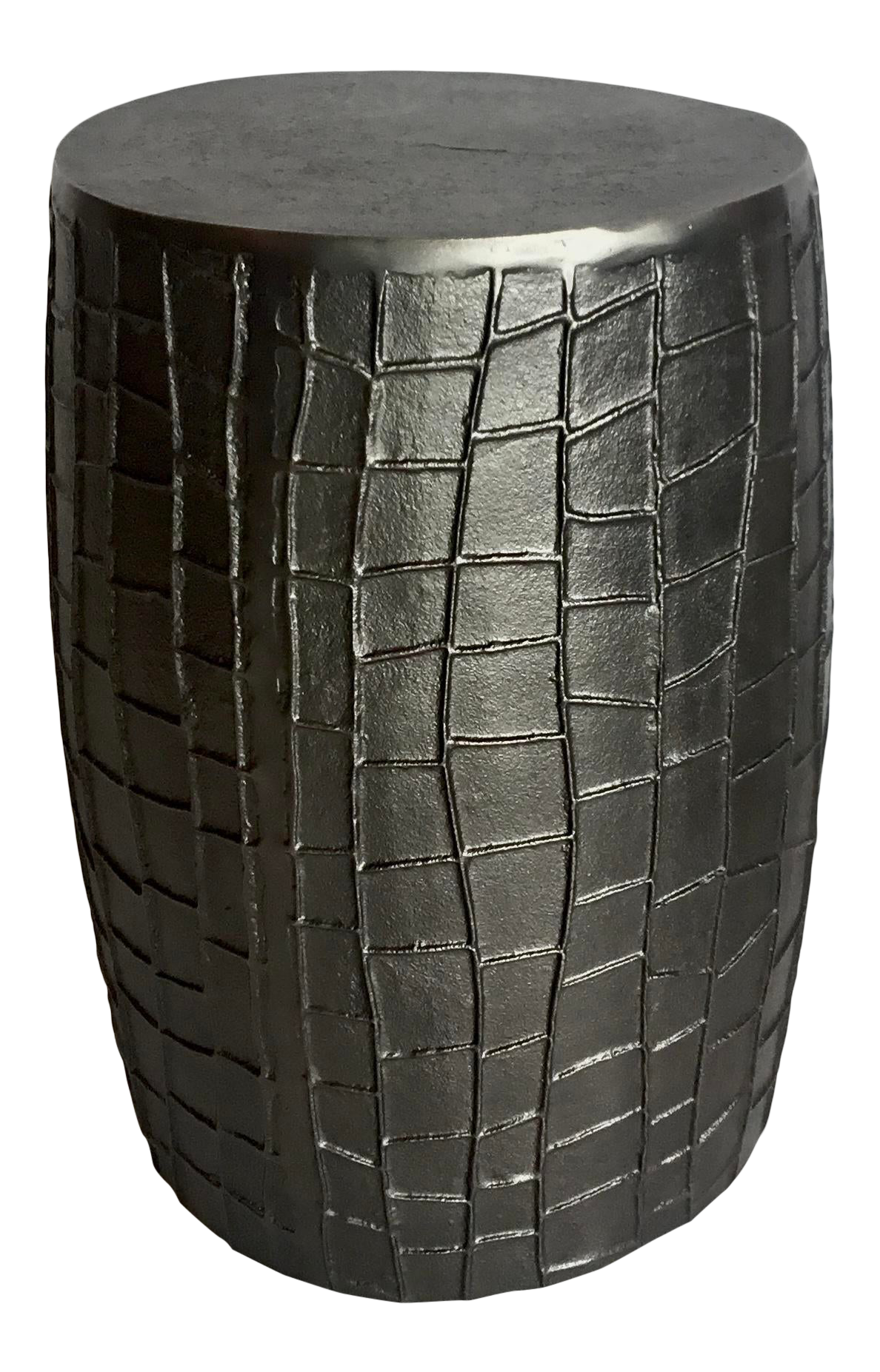 Modern Geometric Gun Metal Side Table Chairish