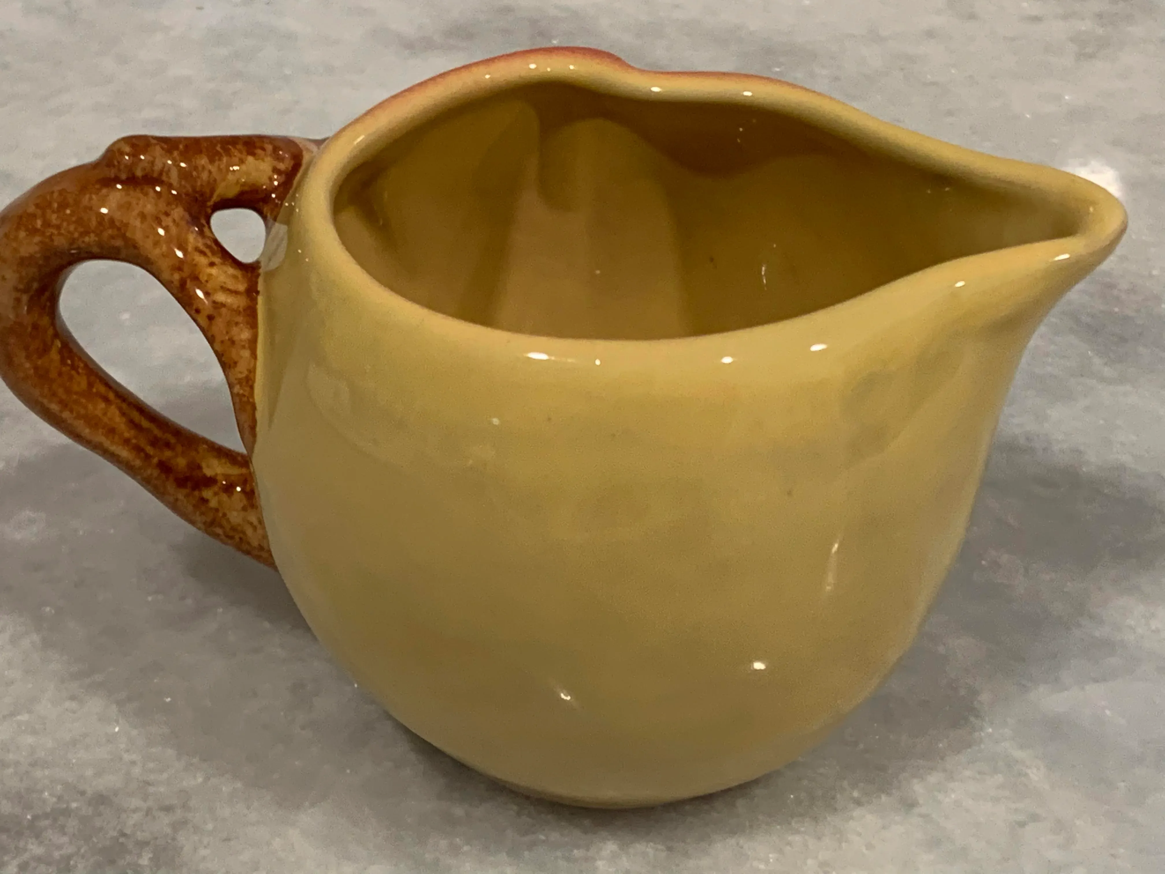 Block Molde Creamer, Peaches by Barbara Eigen | Chairish