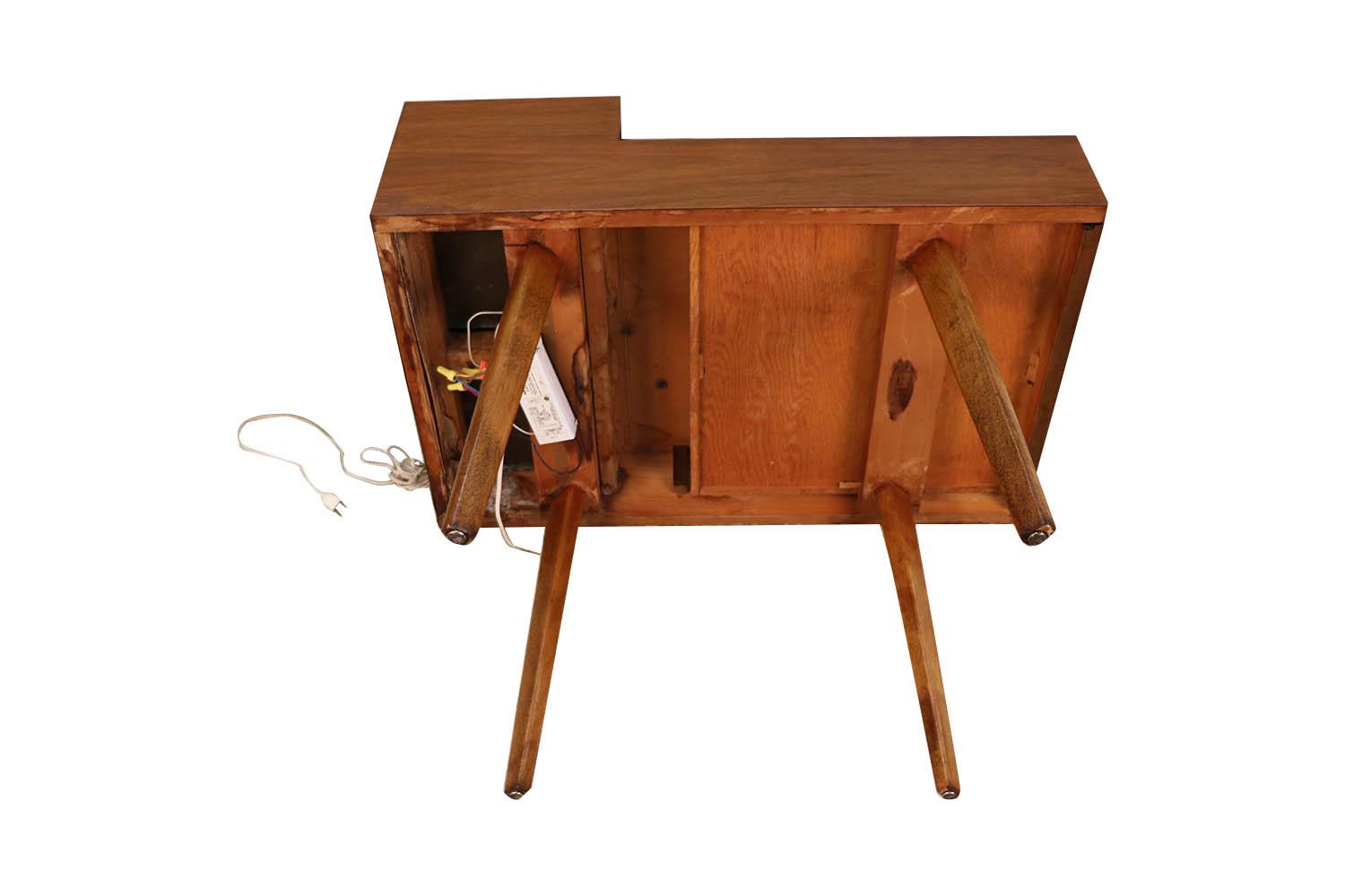 HL WOOD TABLE JERRY'S ORIGINAL ウォールナット George Nelson Herman Miller Walnut Planter Lamp Table Model
