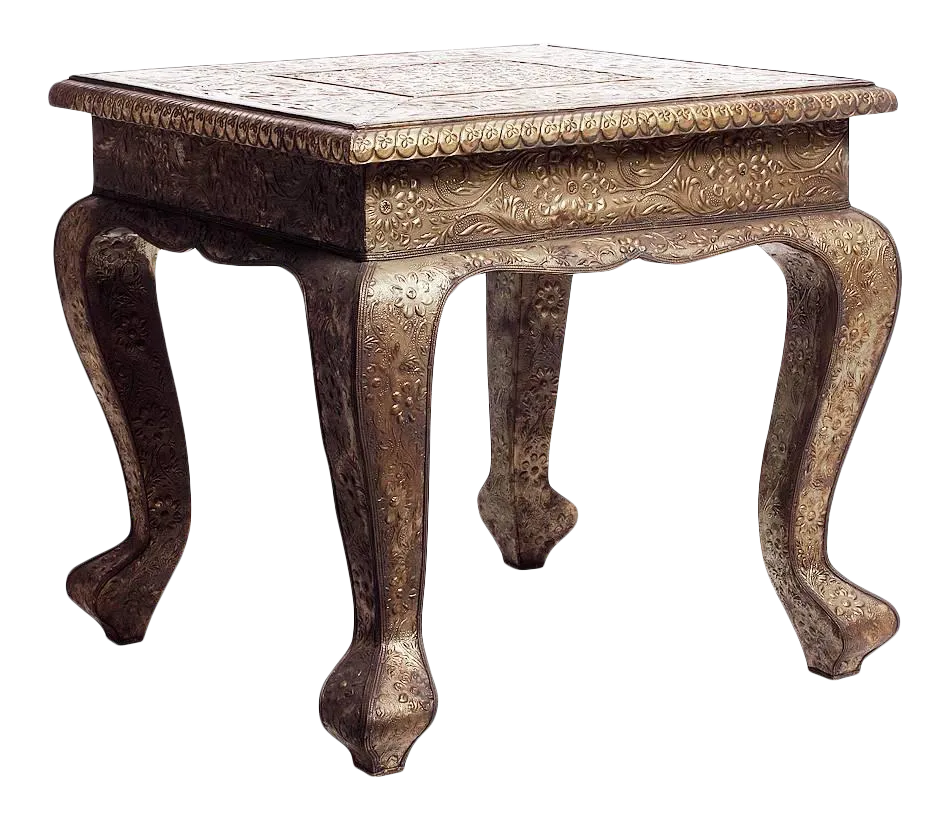 Hammered Square Silver Table Chairish