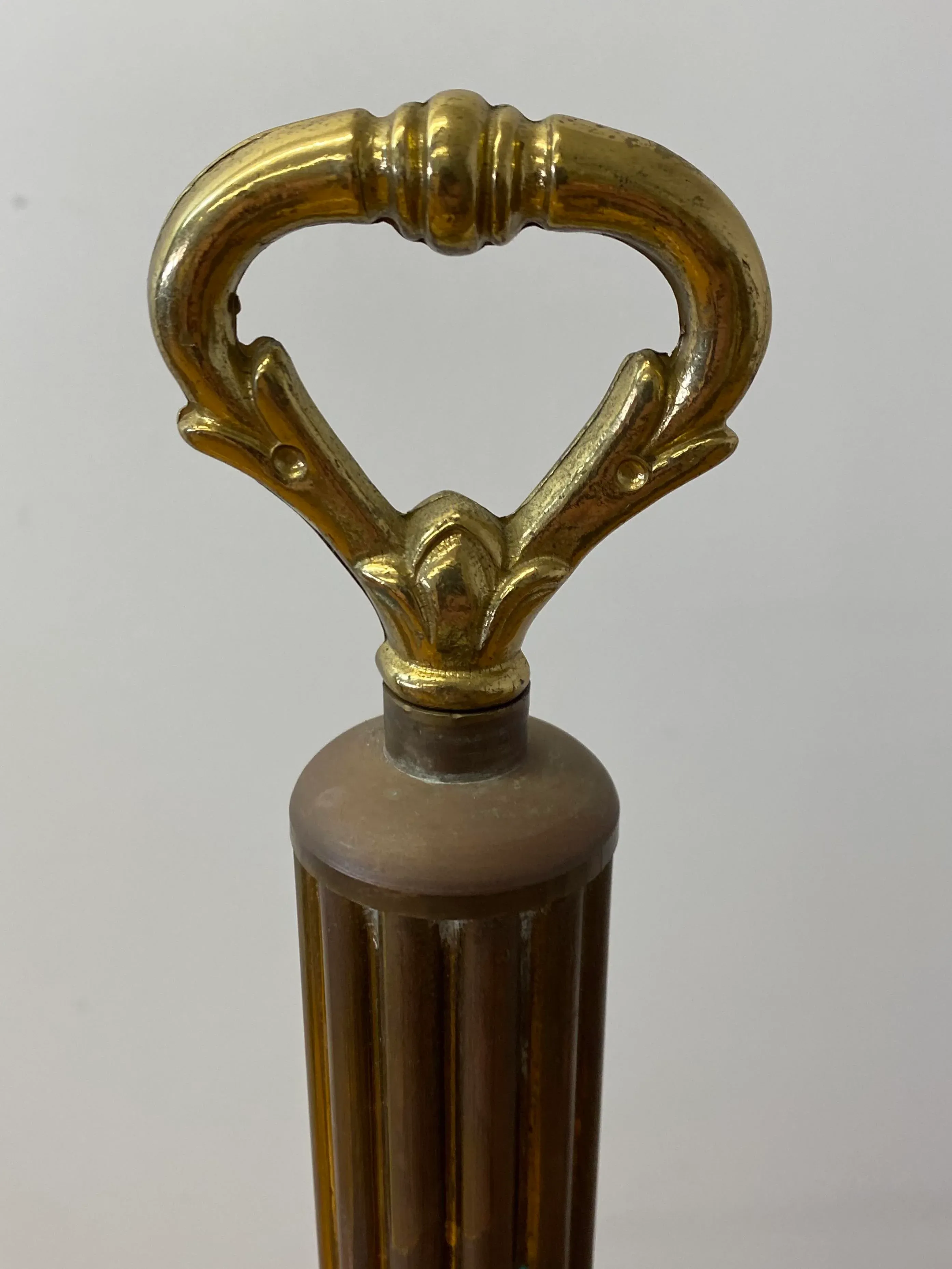 Early 20th Century Brass Towel Holders - a Pair