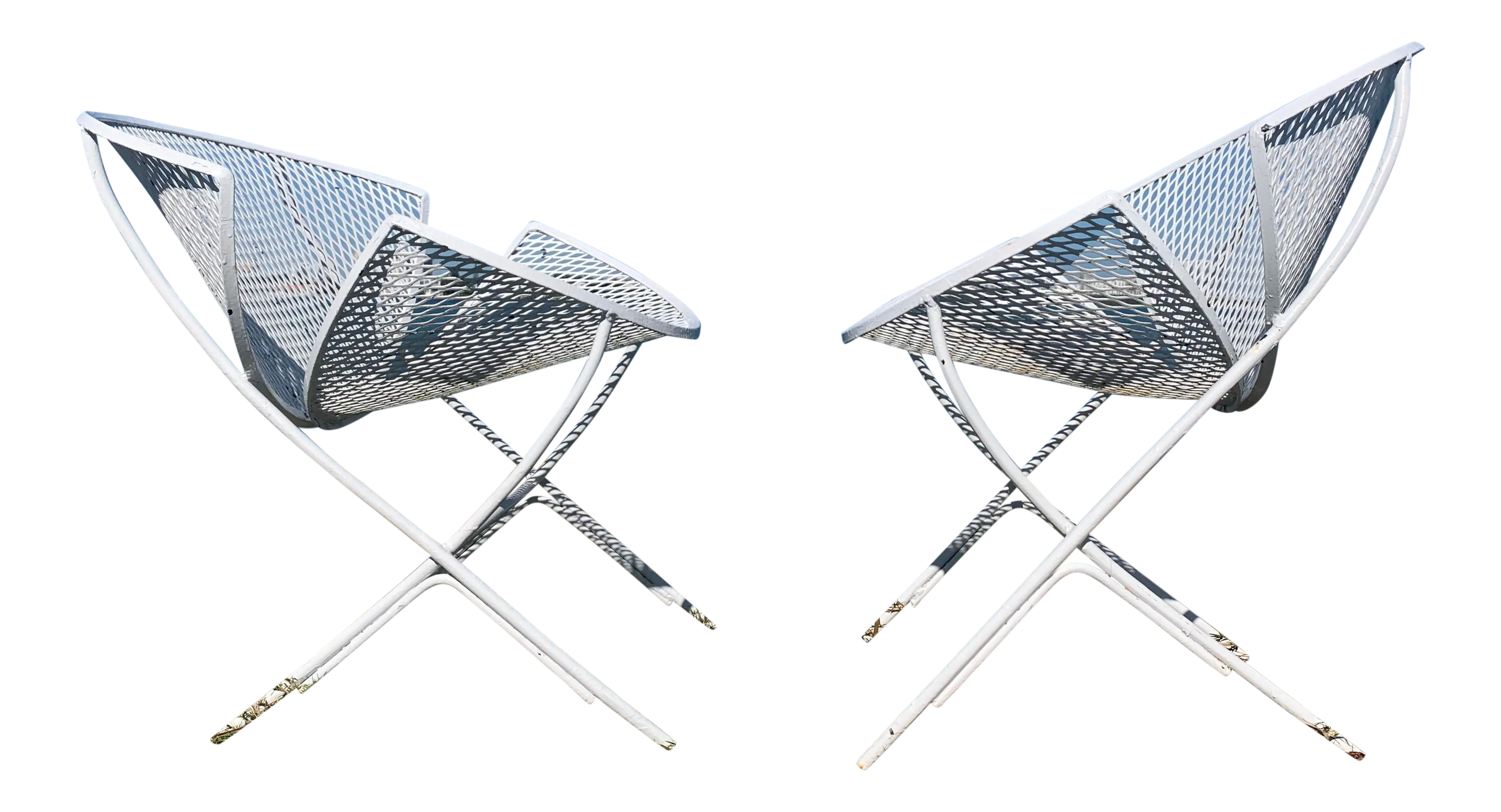 1950s Orange Slice Patio Chairs Maurizio Tempestini for Salterini