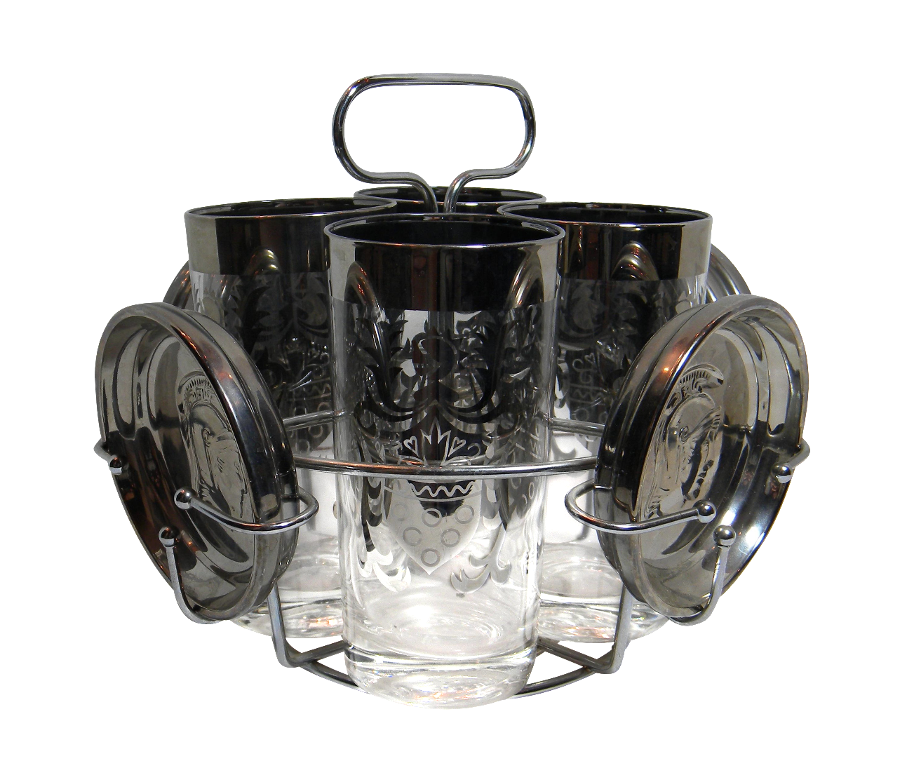 Vintage Barware With Caddy Set of 9 Chairish