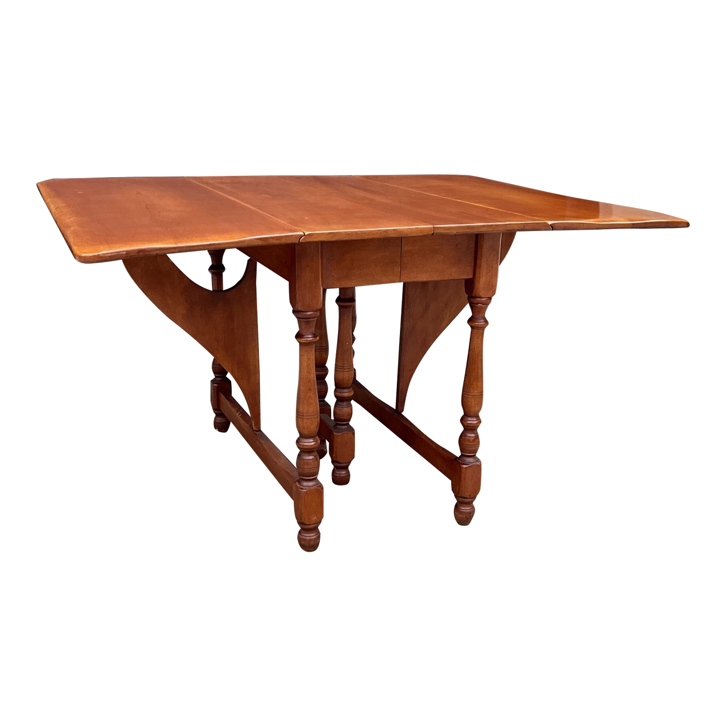 Vintage Cushman Colonial Herman DeVries Maple Butterfly Dining Table