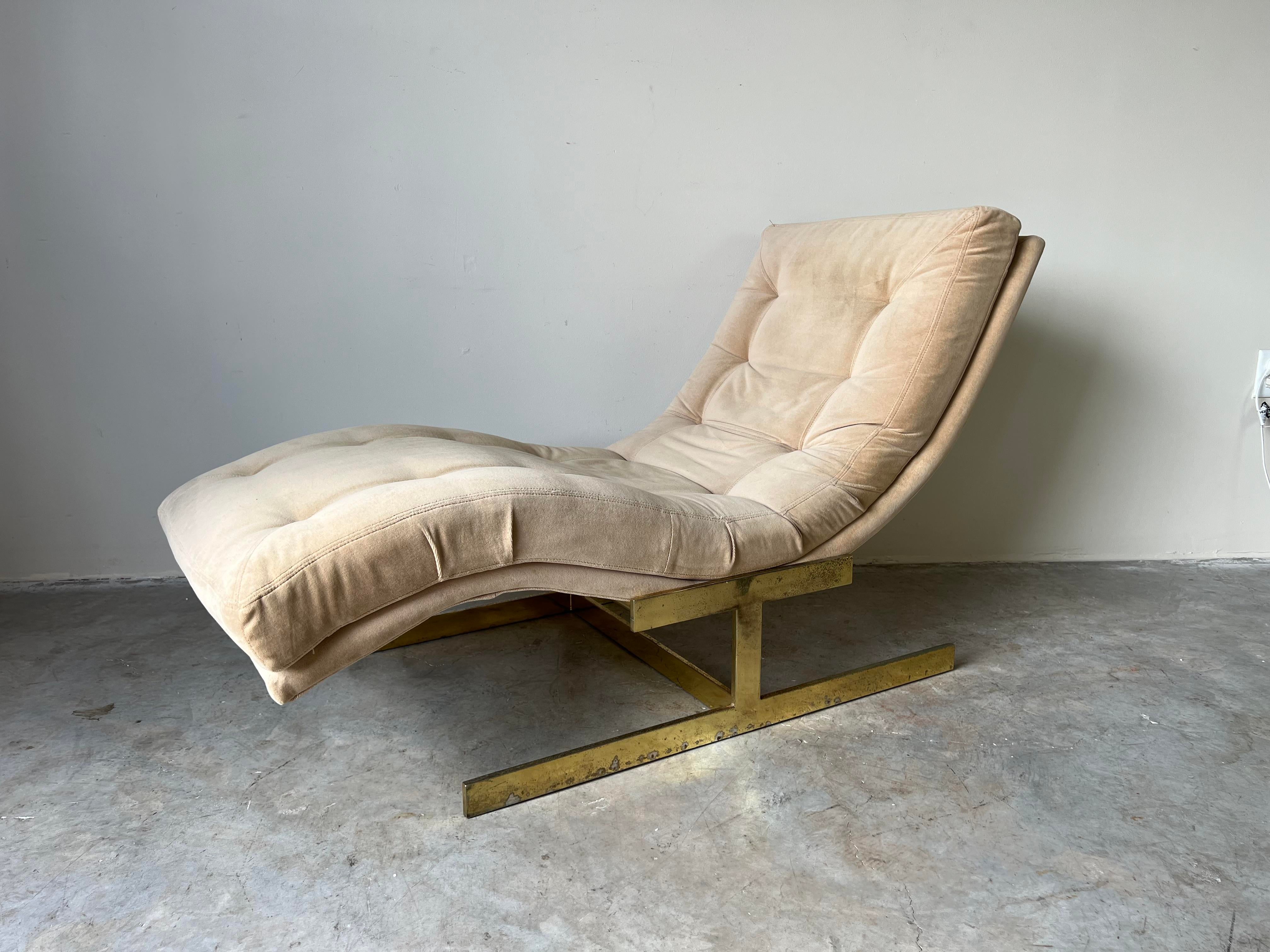 Postmodern Wave Form Carsons Chaise Lounge Chairish