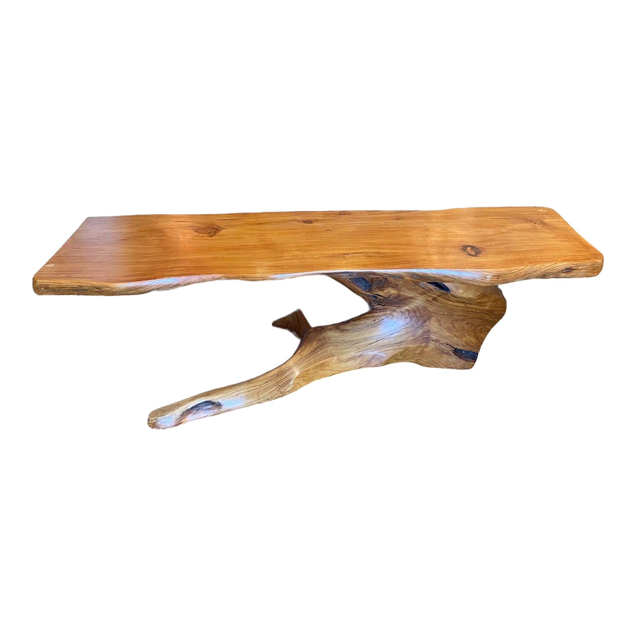 After George Nakashima Live Edge Handcrafted Walnut Coffee Table Signed and Dated 1994