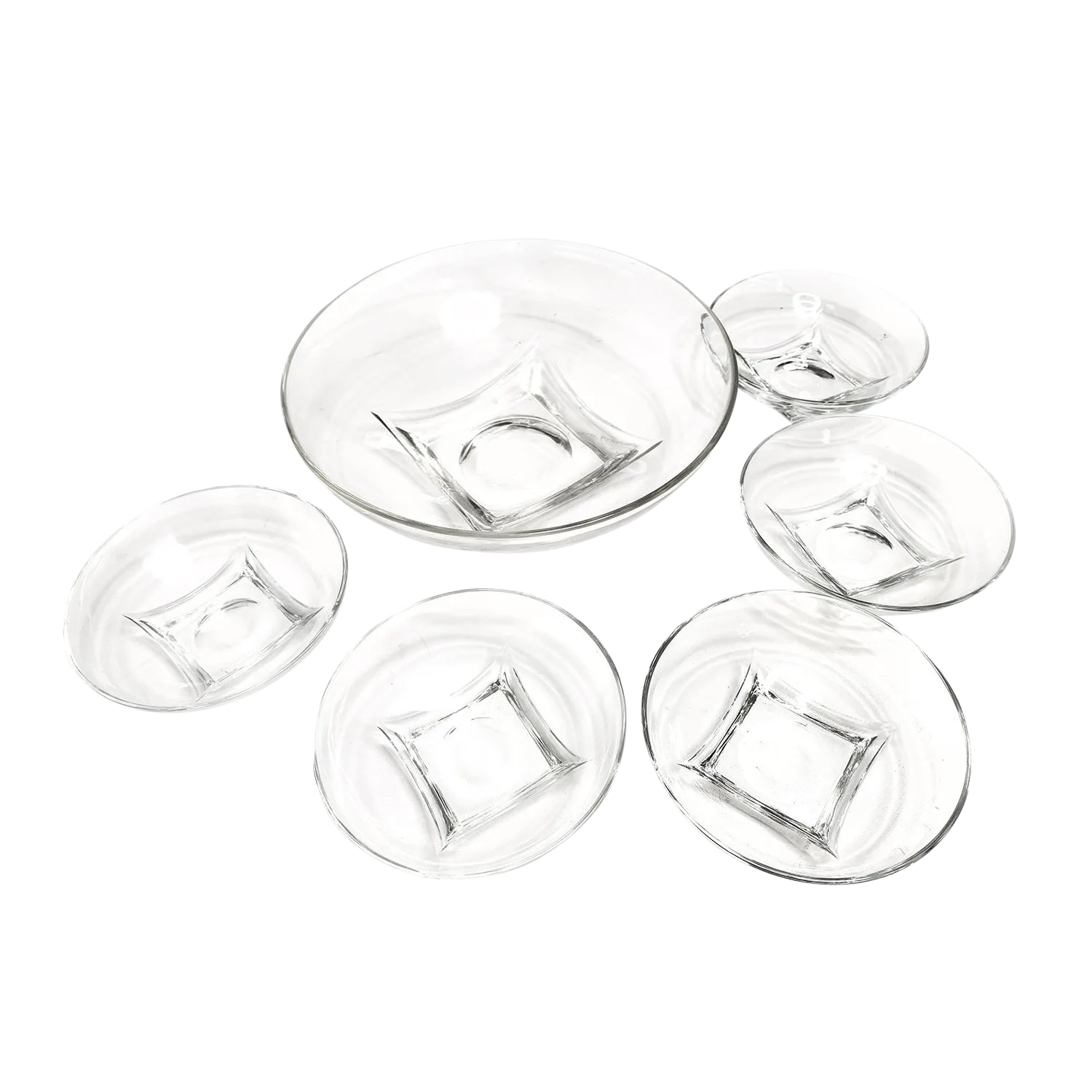 Vintage Mid Century UltraModern Glass Serving Bowl Set 6 Pieces Chairish
