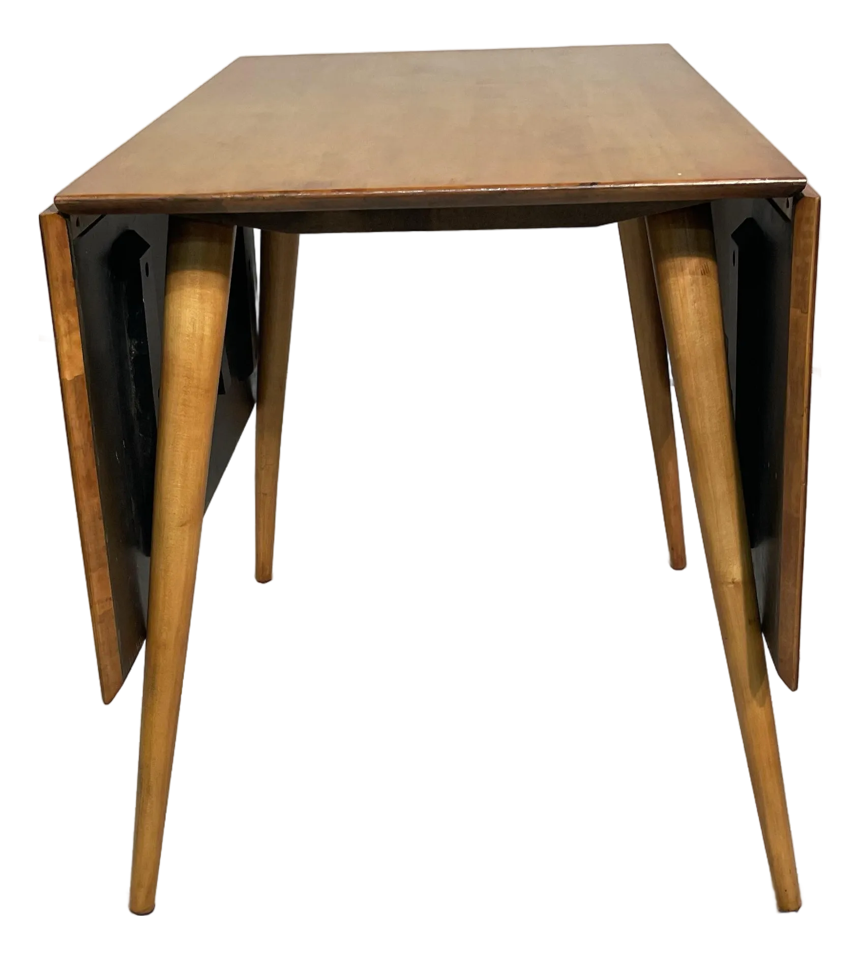 1960s Paul McCobb Style Midcentury Maple Drop Leaf Table | Chairish