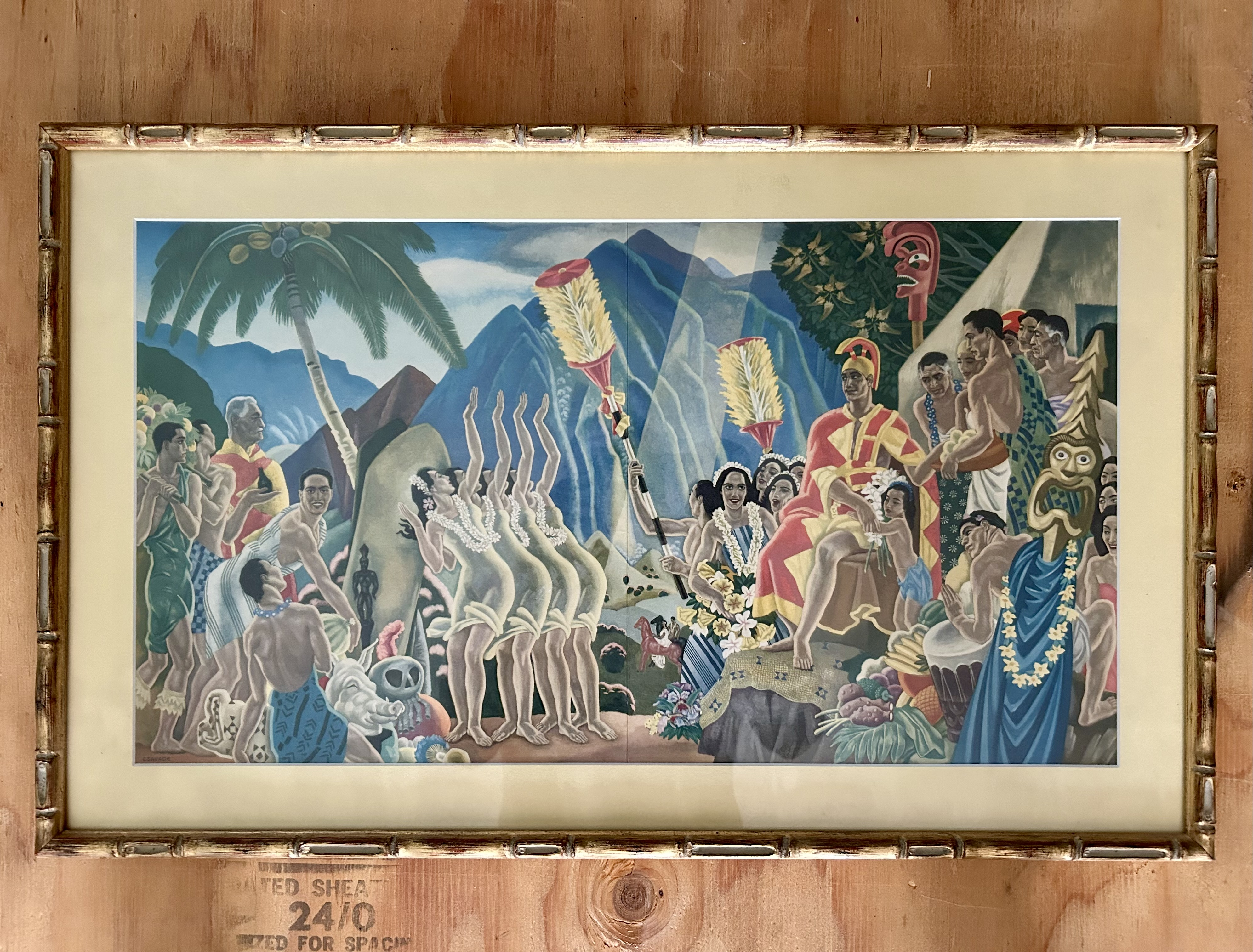 マトソンライン メニュー サヴェージュ ハワイ ヴィンテージ Menu 2 Island Feast, Matson Lines Menu Cover, 1937