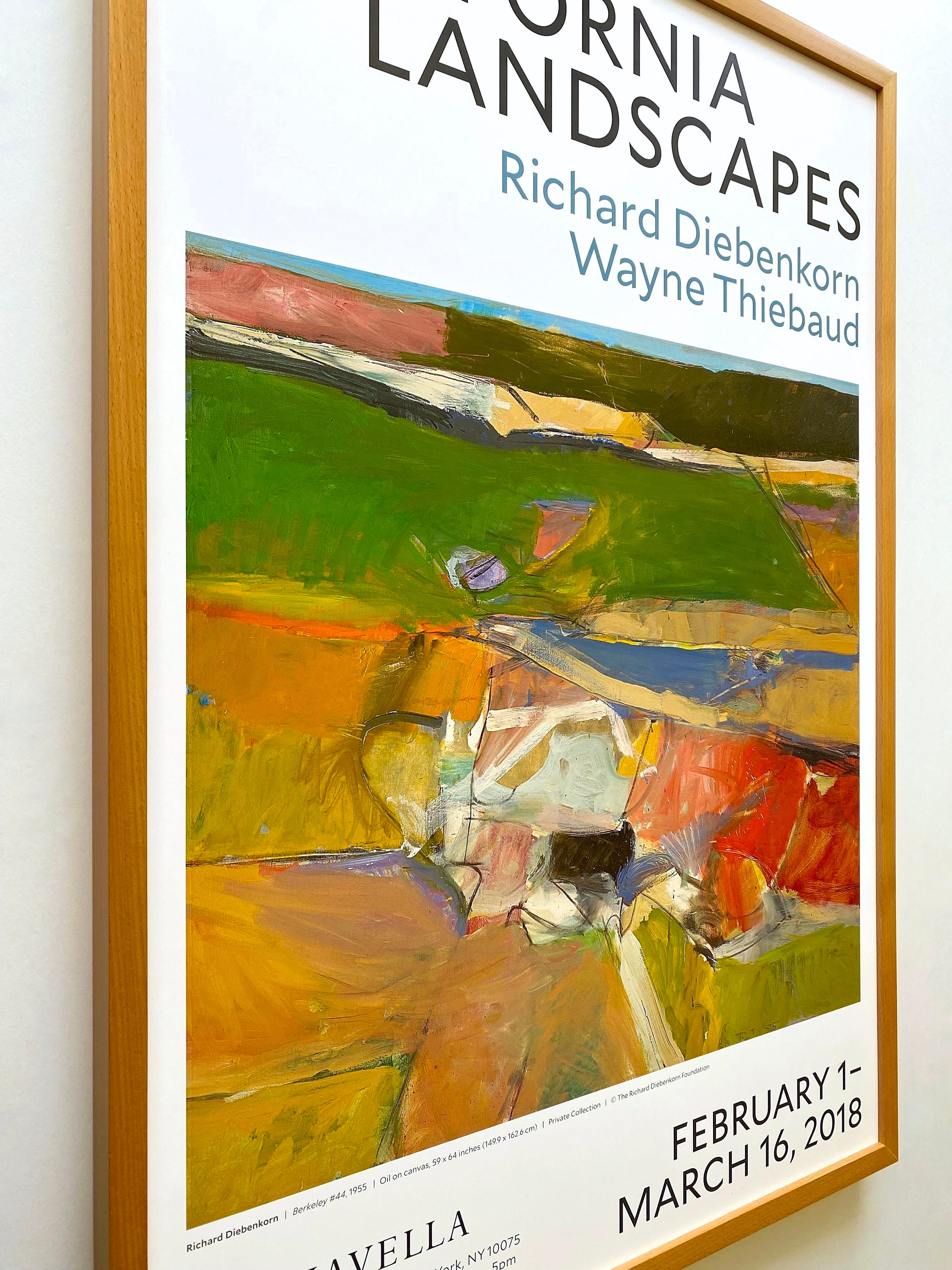 Richard Diebenkorn Abstract Expressionist Lithograph Print Framed