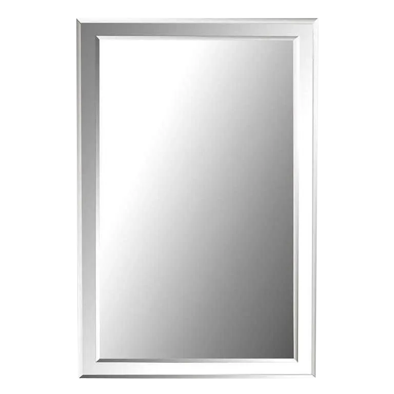 Custom BeveledOnBeveled Glass Wall Mirror Chairish