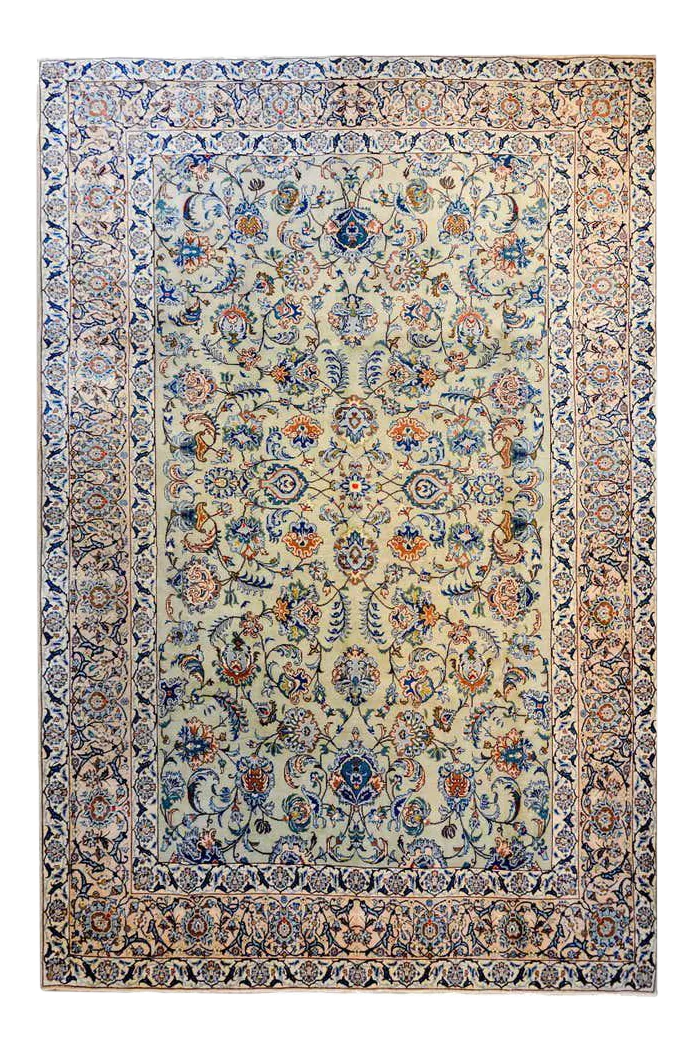 Early 20th Century Kashan Rug Chairish
