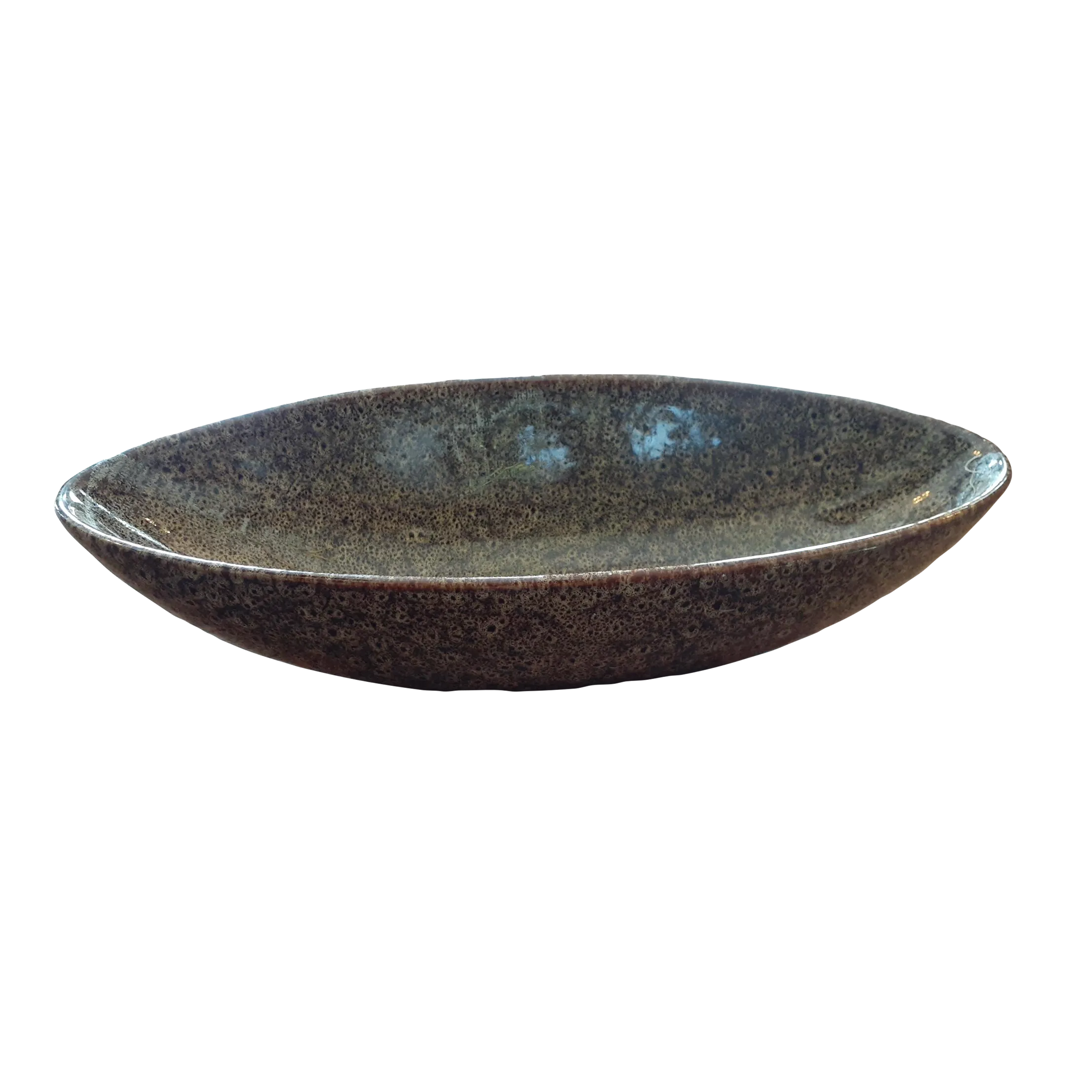 1970s Signature Home Art Studio Glazed Pottery Boat Shape Bowl Chairish