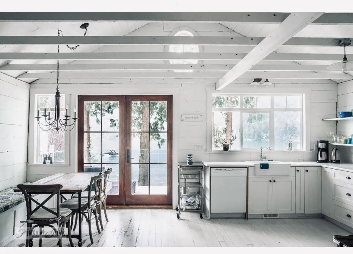 Restoration Hardware 84” Reclaimed Wood Iron Table Chairish