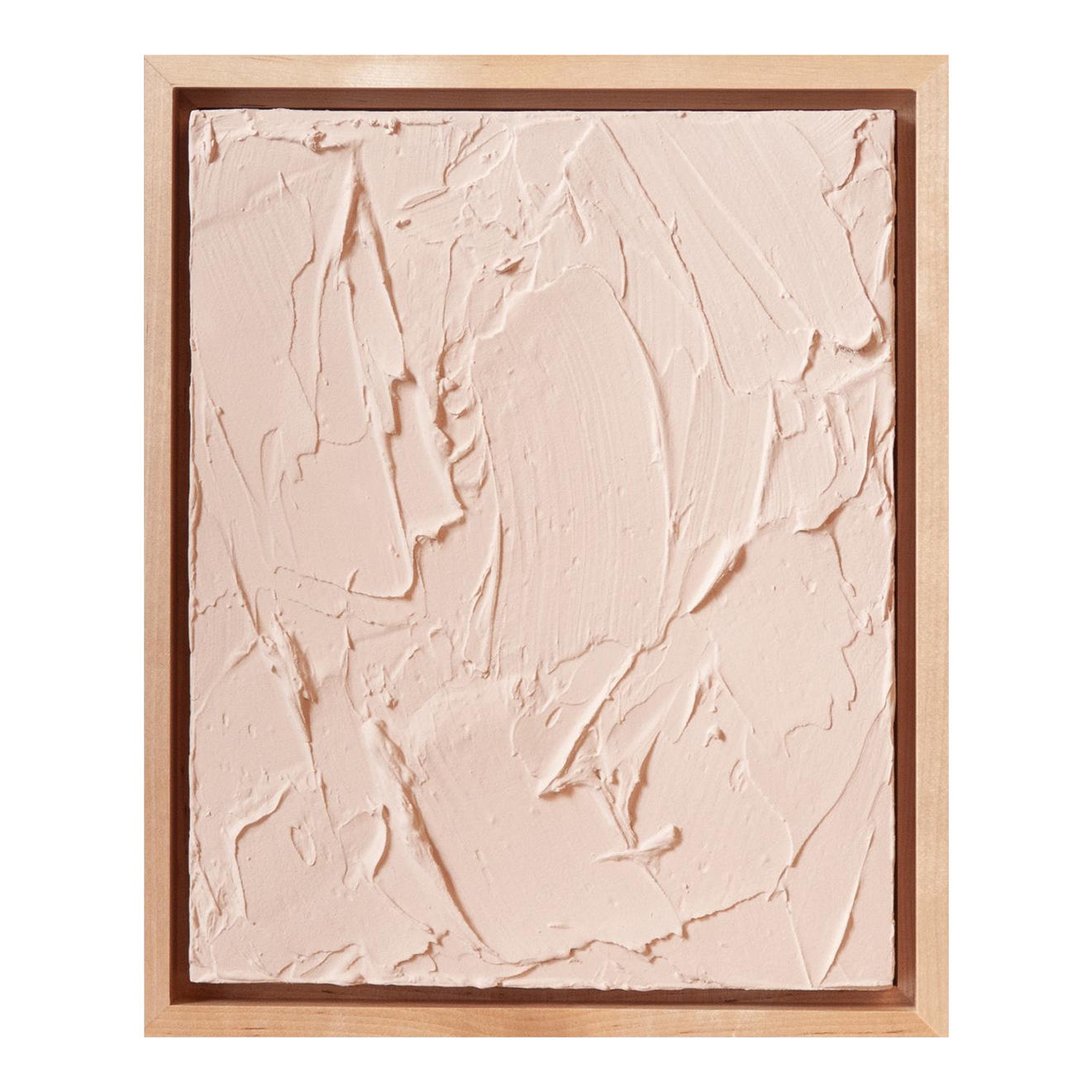 Modern Minimalist Original Abstract Japandi Plaster Painting, Beige