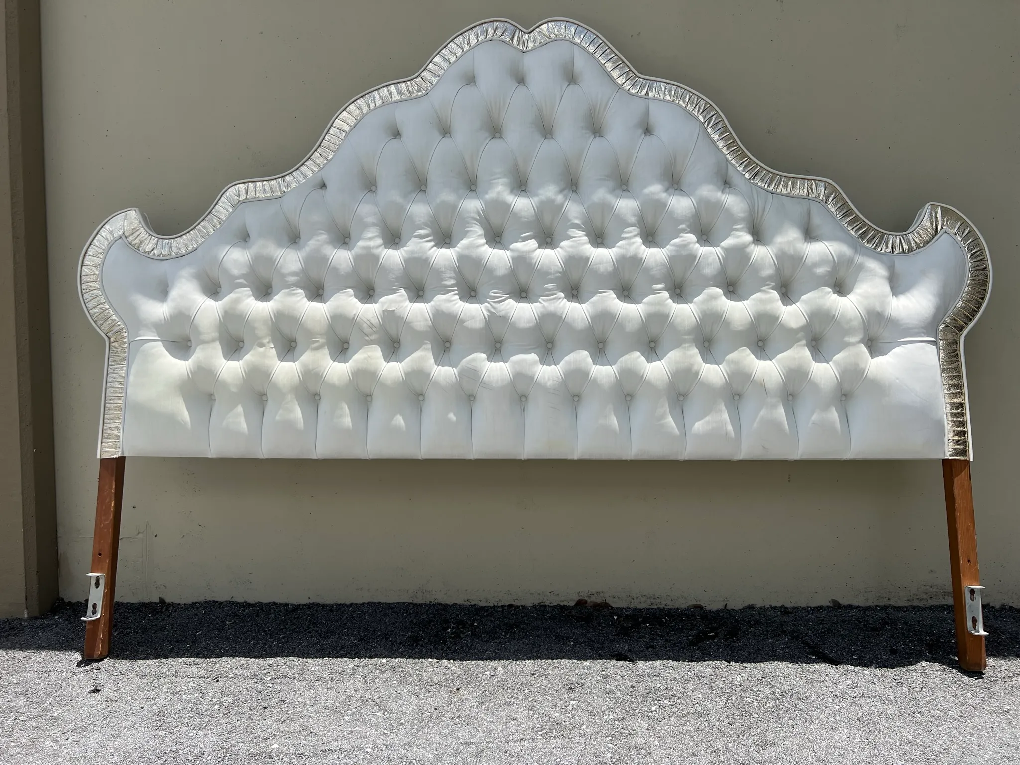 Scalloped online upholstered headboard