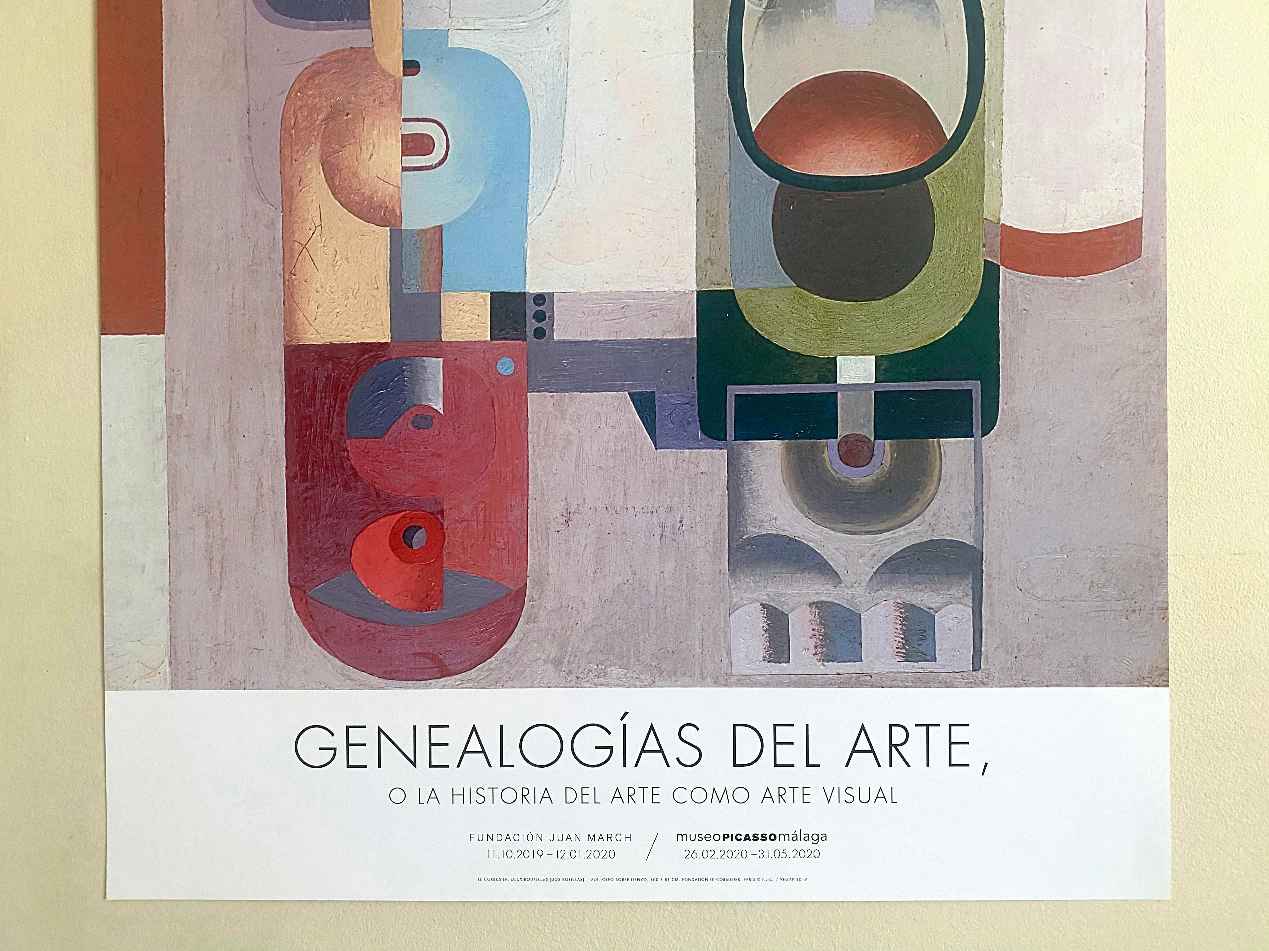 Deux Bouteilles　2020/ル コルビジェ/ポスター Le Corbusier Offset Lithograph Print Modernist Spain