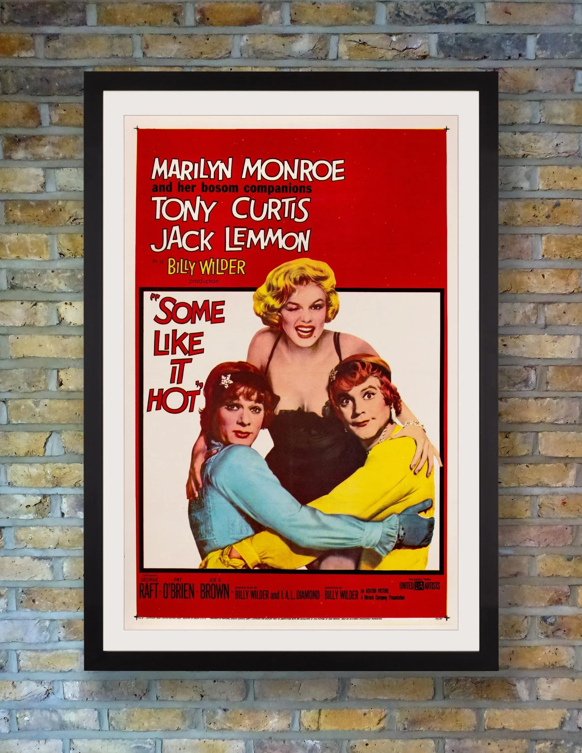 Some Like It Hot Original Vintage Movie Poster, American, 1959
