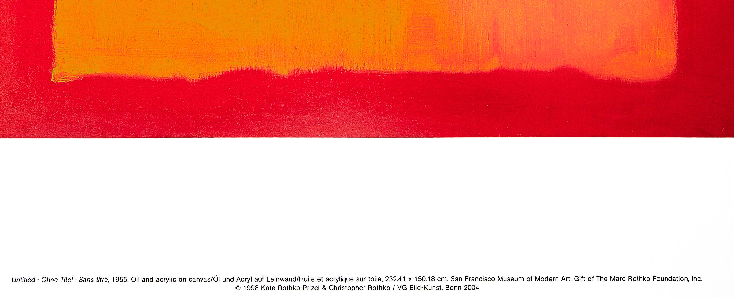 1998 Mark Rothko Untitled 1951 Poster | Chairish