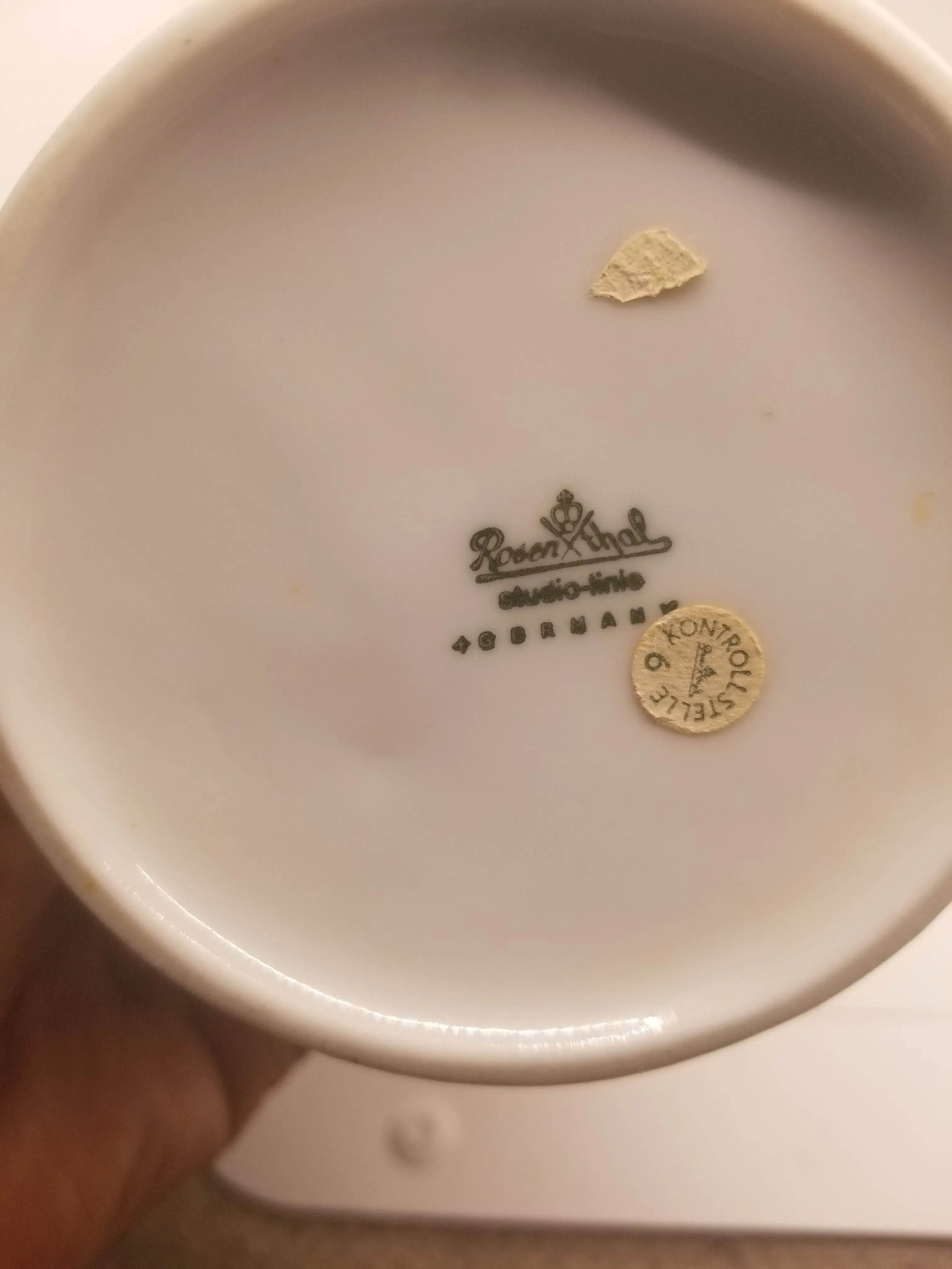 Vintage Rosenthal Porcelain China Bunte Blatter Pattern Vase