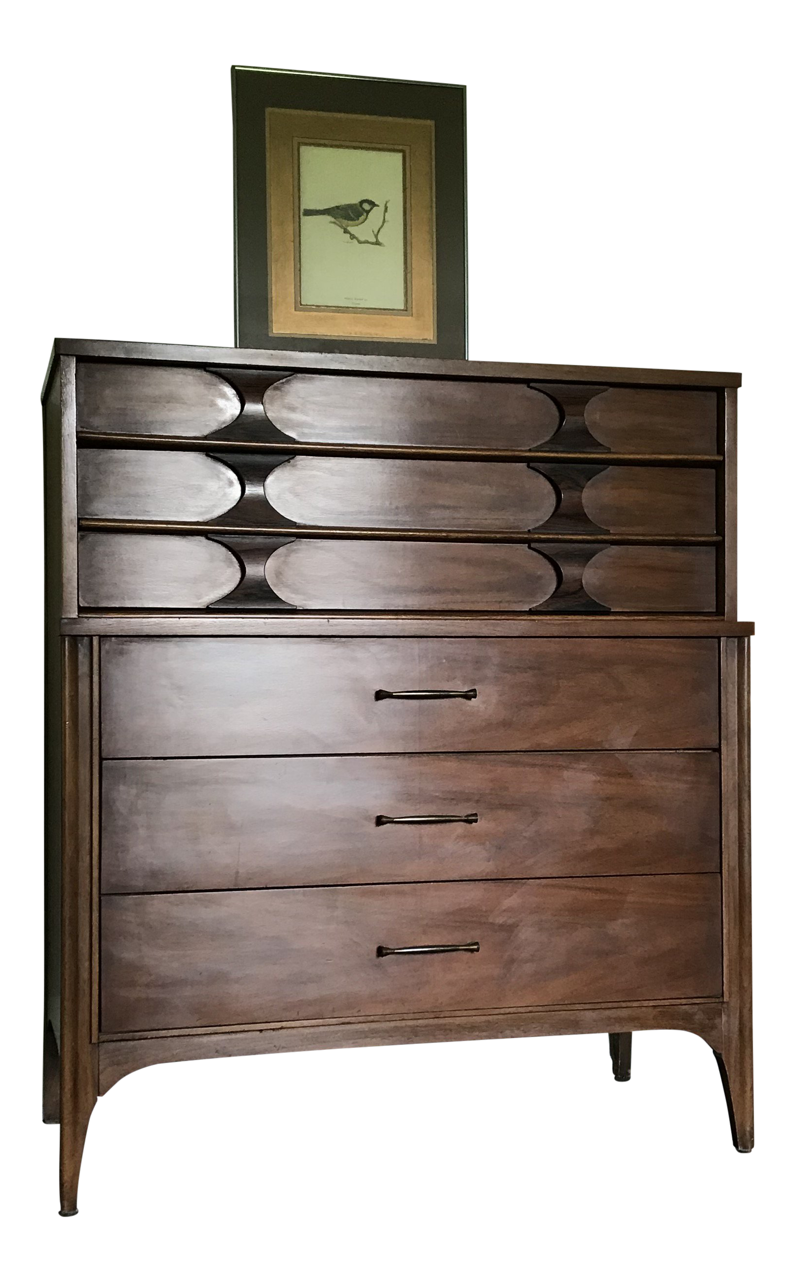 1960s Mid Century Modern Kent Coffey Walnut Rosewood Perspecta