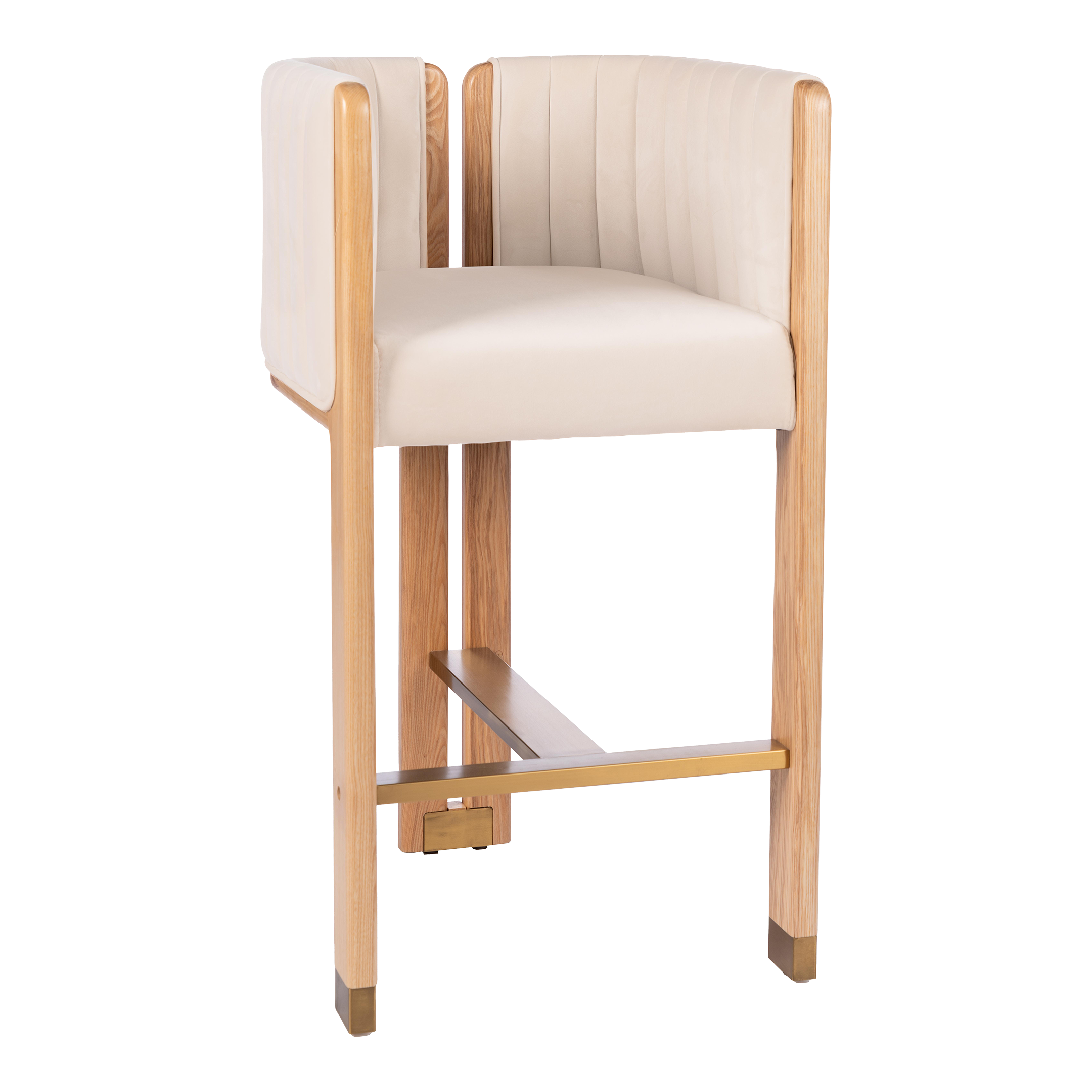 Monaco Counter Chair in Off White Chairish