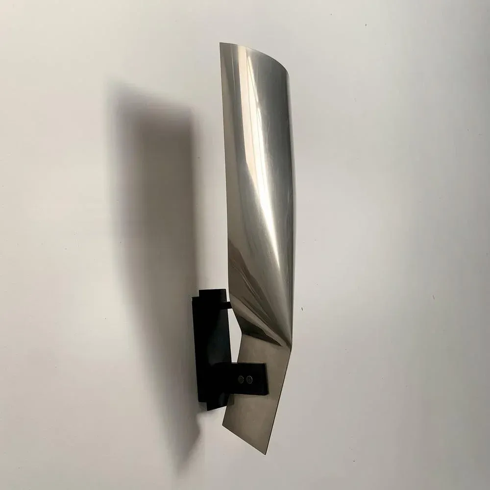 Large Metal Sconce in the style of Michel Boyer, France, 1970s