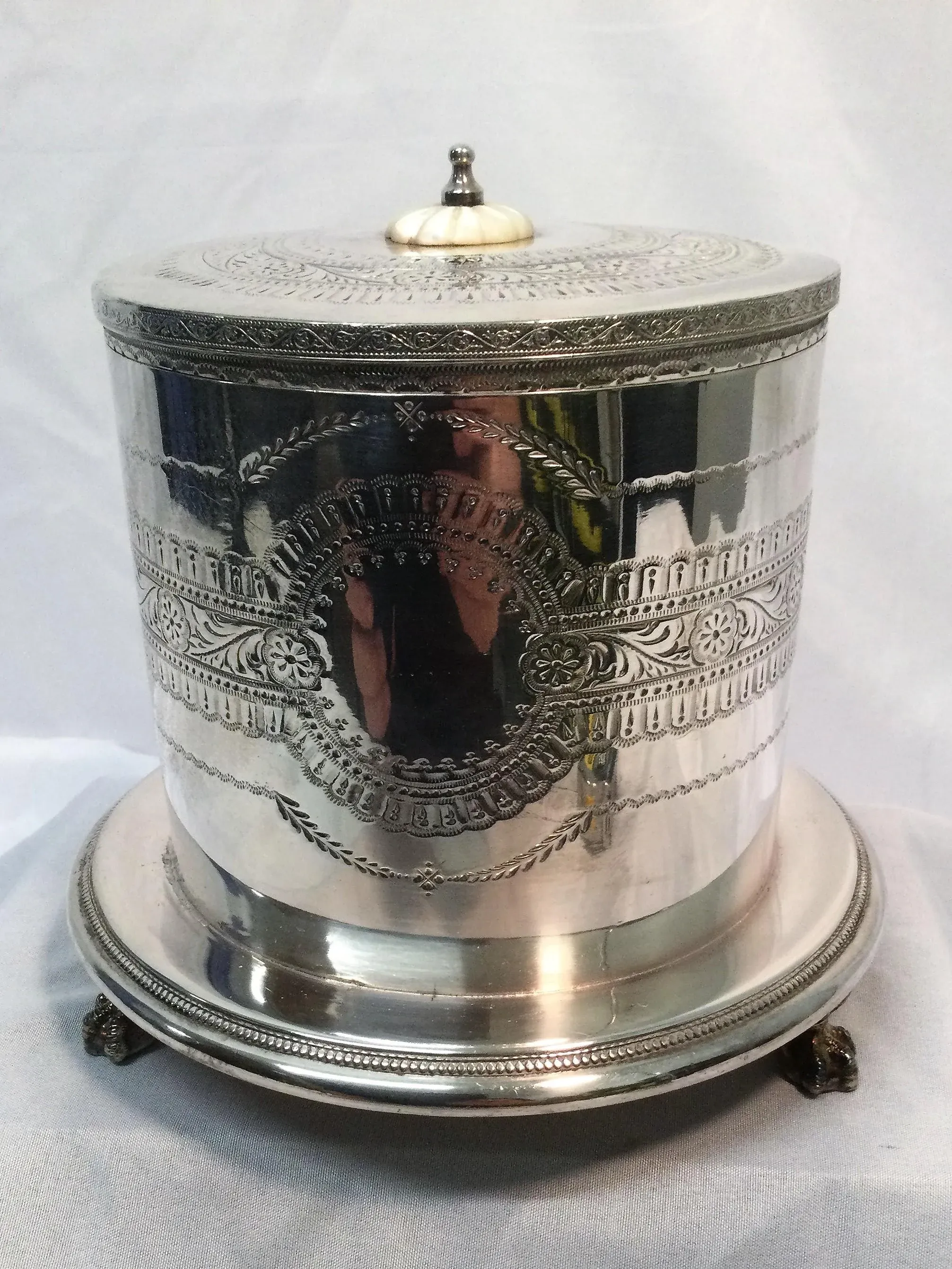 how much tobacco can i bring back from holland Antique Holland & Brangwin Silver Plate Tobacco Jar Made in England