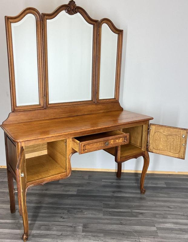 vintage dressing table with mirror 1950 will bring a touch of elegance to any home Vintage French Louis Style Dressing