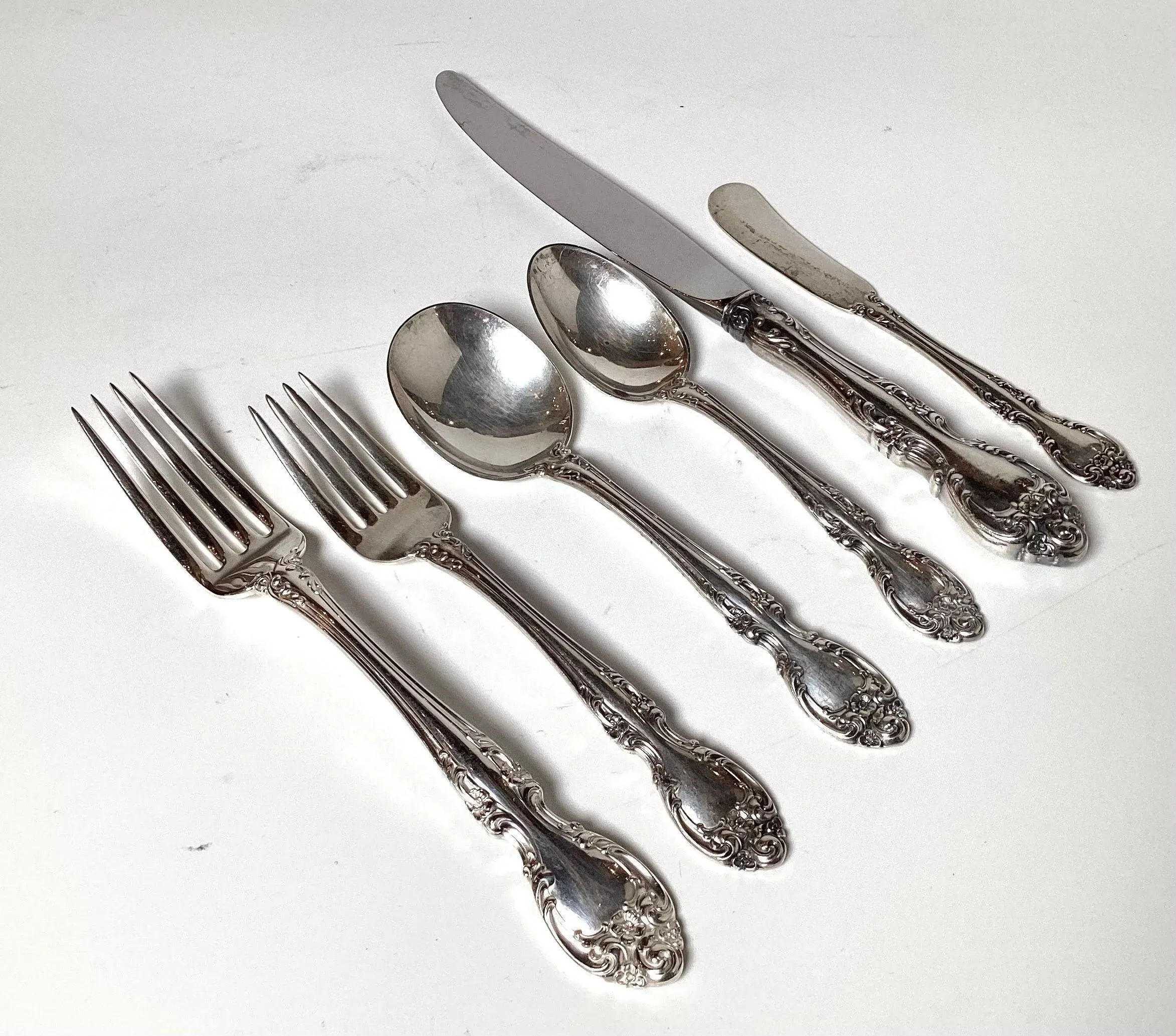 Gorham Sterling Silver Flatware Patterns A Sterling Silver Service