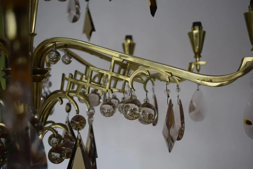 Art Deco Chandelier from Maison Baguès, 1940s