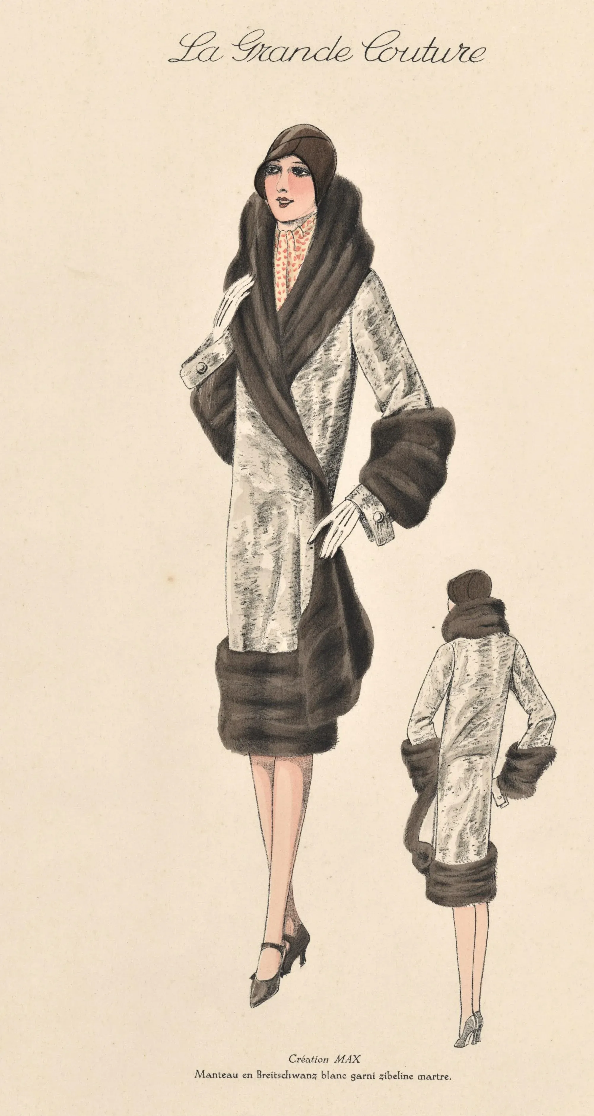 1920s French Art Deco Couture Fashion Print | Chairish 