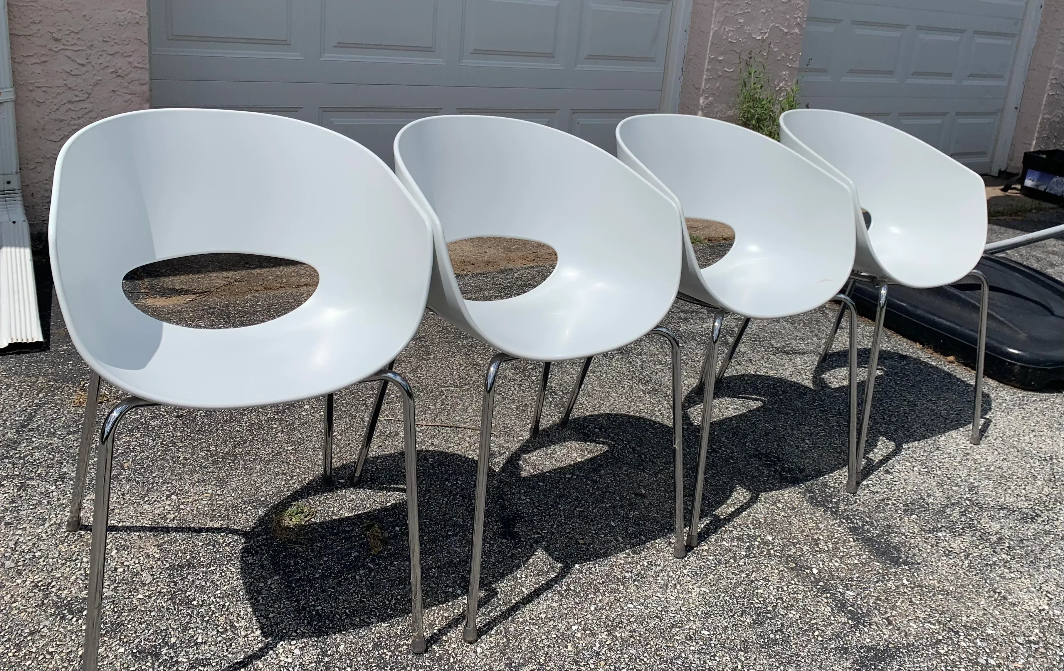 1970s Vintage Sintesi of Italy Large Orbit Chairs - Set of 4