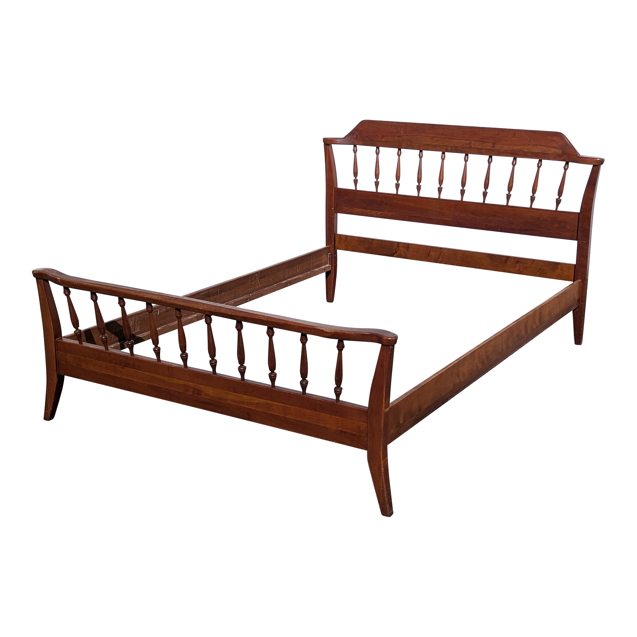 Vintage Cherrywood Shaker Style Queen Bedframe