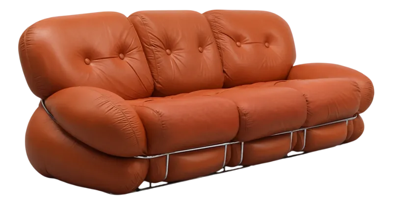 AdrianoPiazzesi Okayソファ 70's ヴィンテージ Okay Three-Seater Sofa by Adriano Piazzesi, 1970s | Chairish