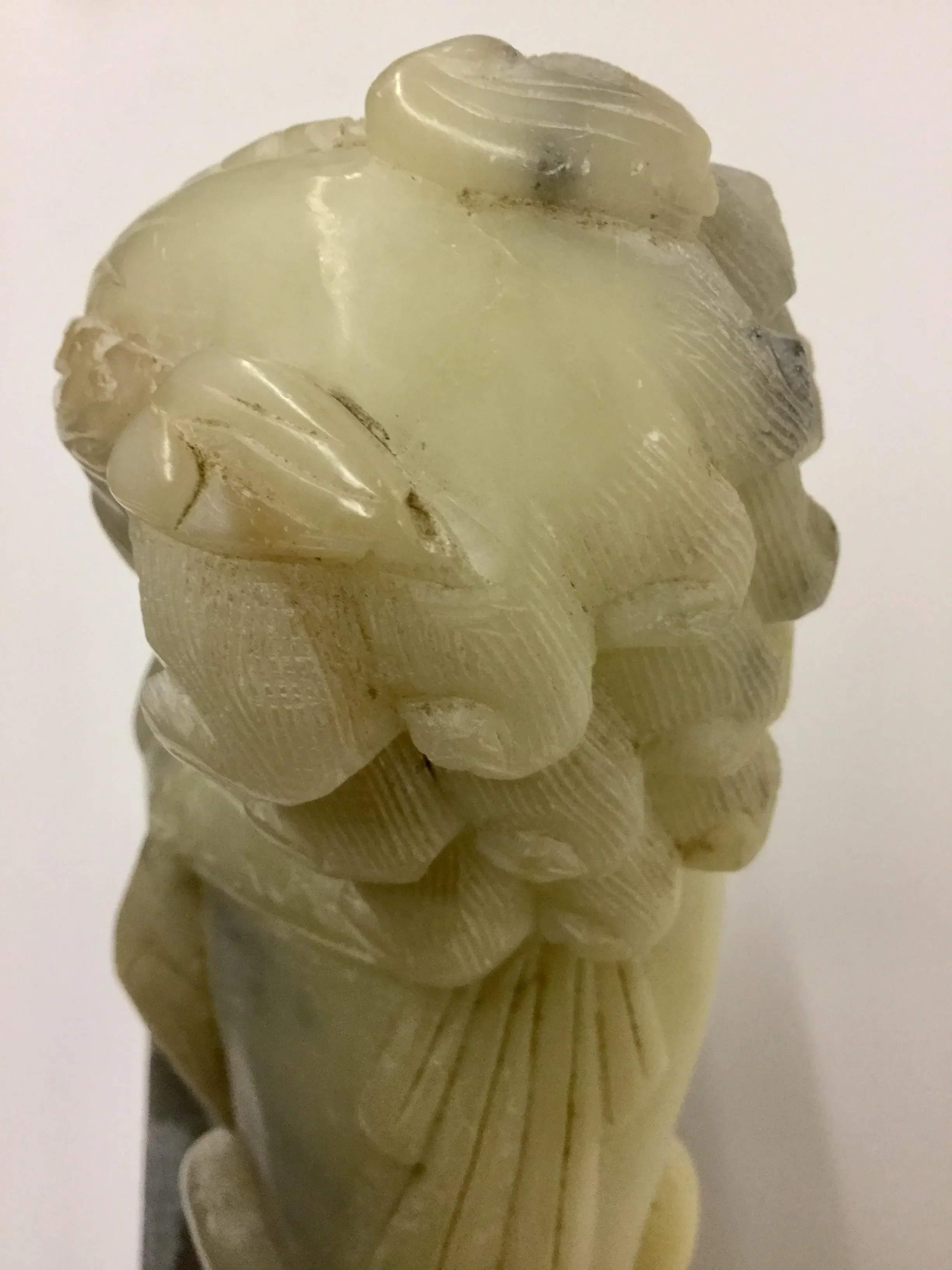 Vintage Chinese Art Soapstone Guard Lion