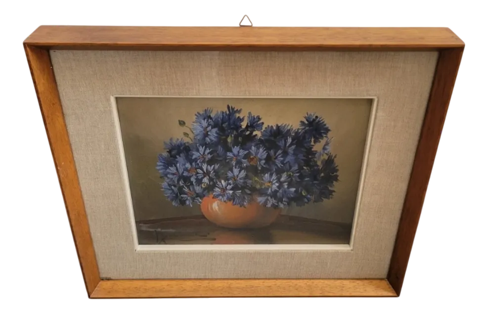 【maro】SALIMBENI(サリンベーニ) Mario Salimbeni, Flowers, 1920s-1940s, Oil on Canvas, Framed