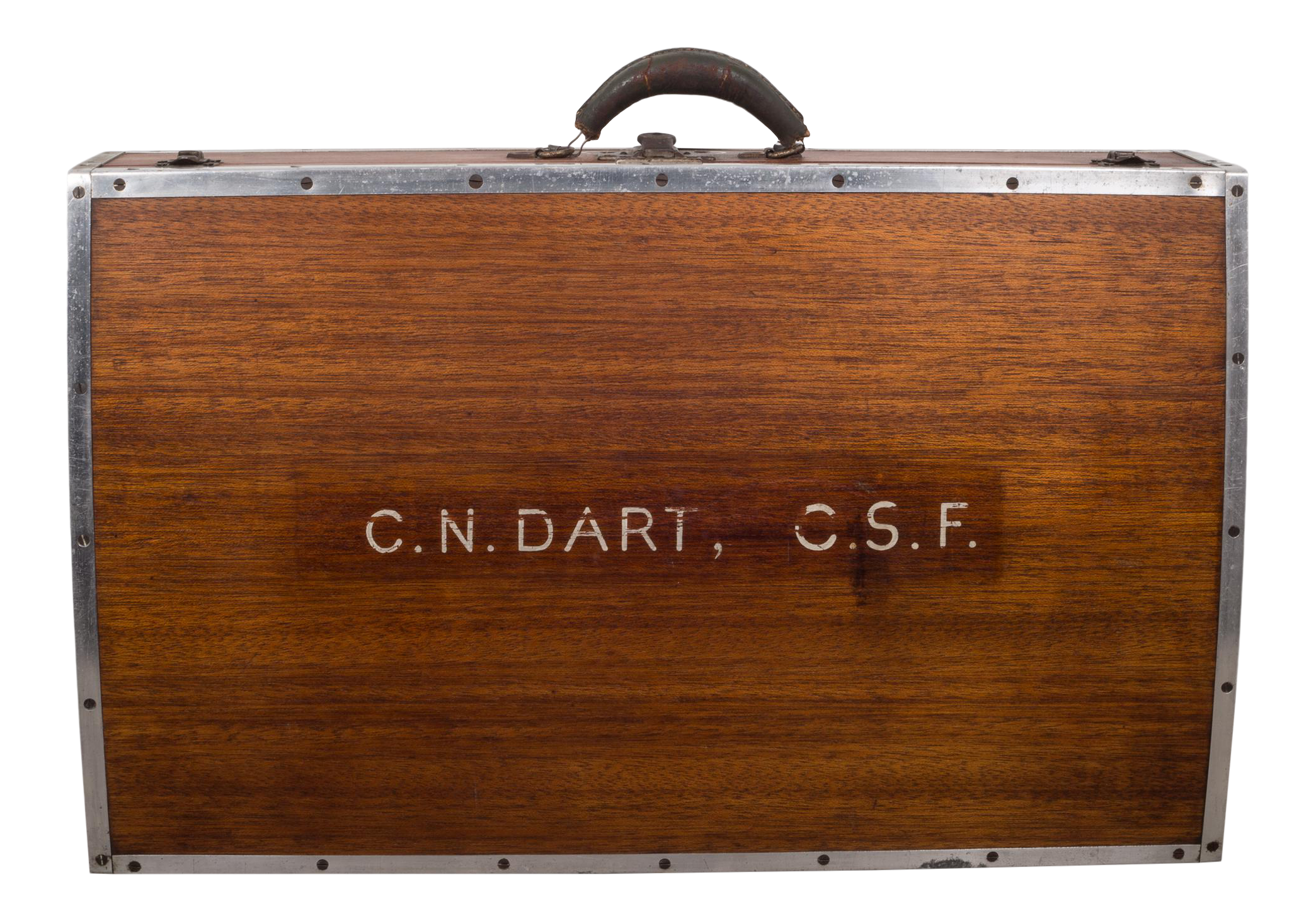 wooden suitcase