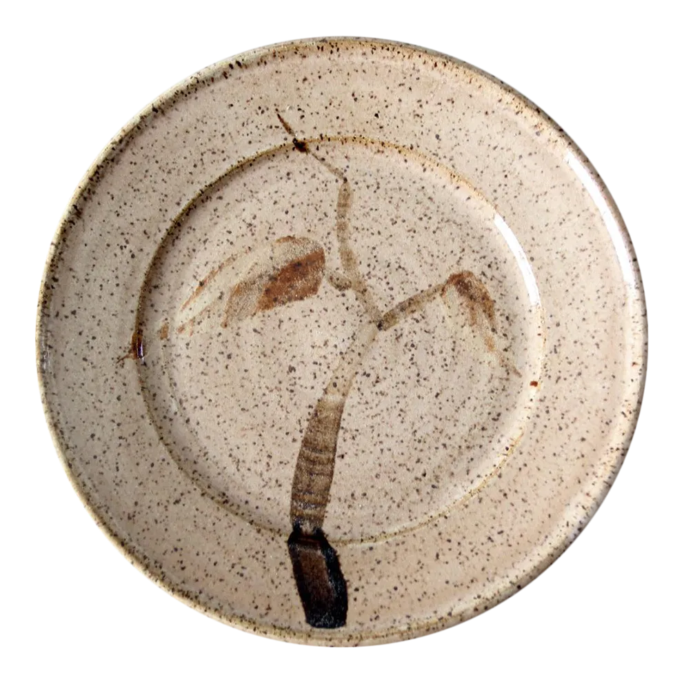 Vintage Signed Studio Pottery Plate Chairish
