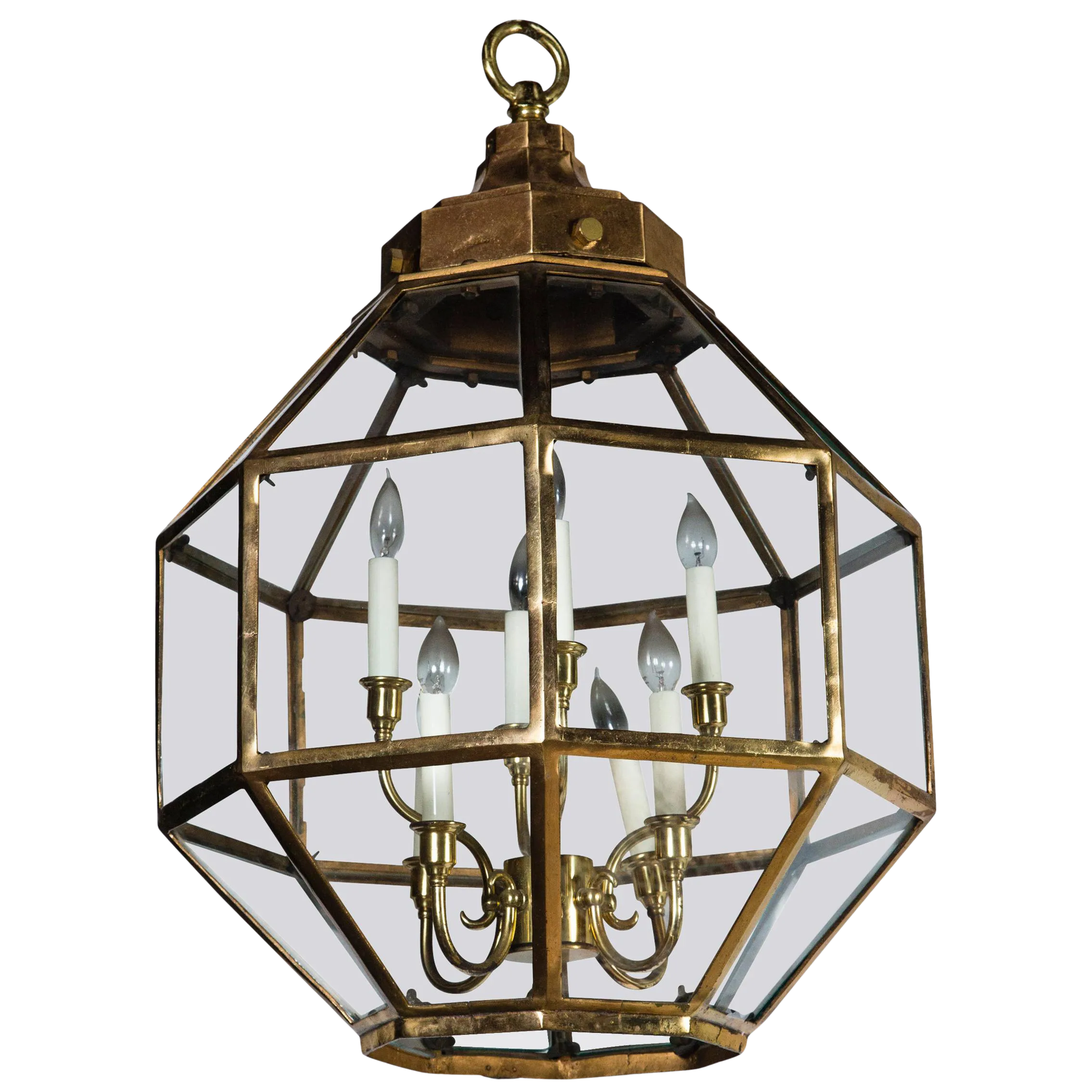 Octagonal Brass Lantern Two Available Chairish